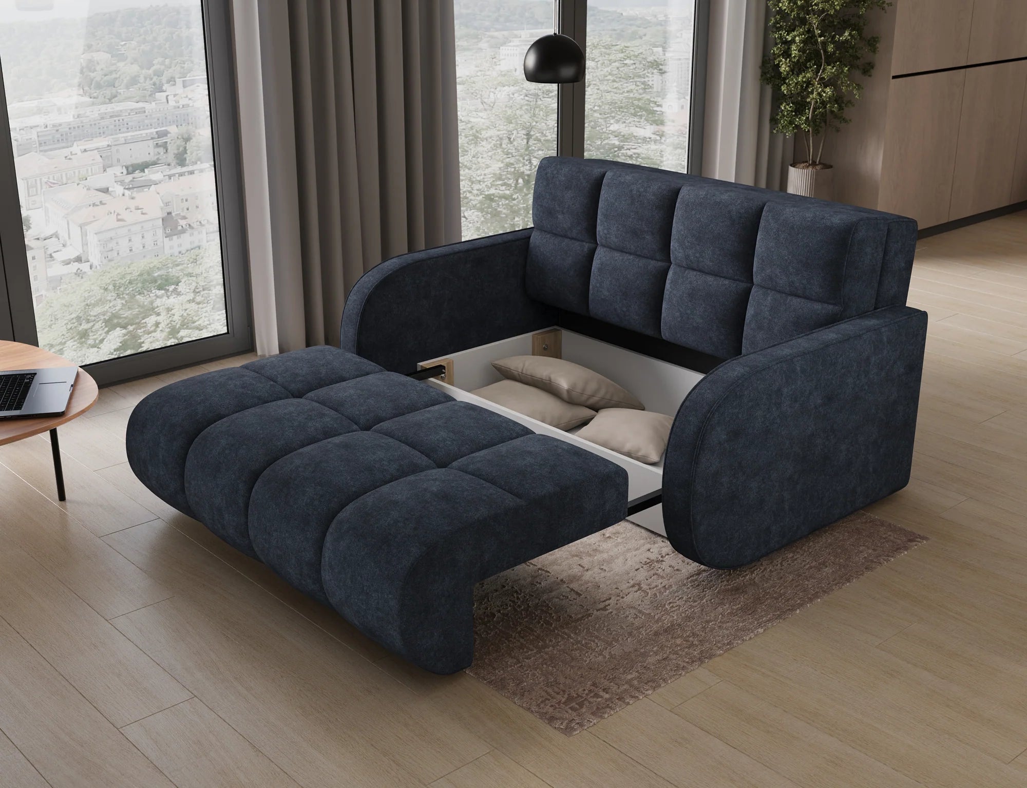 Eltap Deverio  Sofa Bed with Storage – 154 x 103 cm