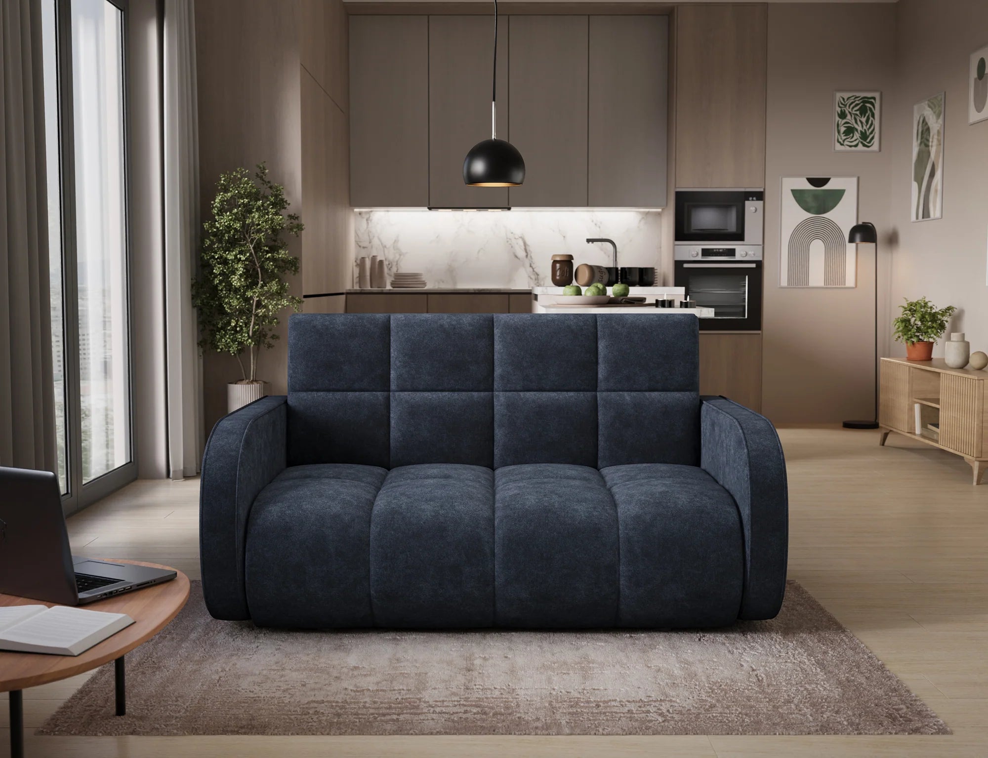 Eltap Deverio  Sofa Bed with Storage – 154 x 103 cm