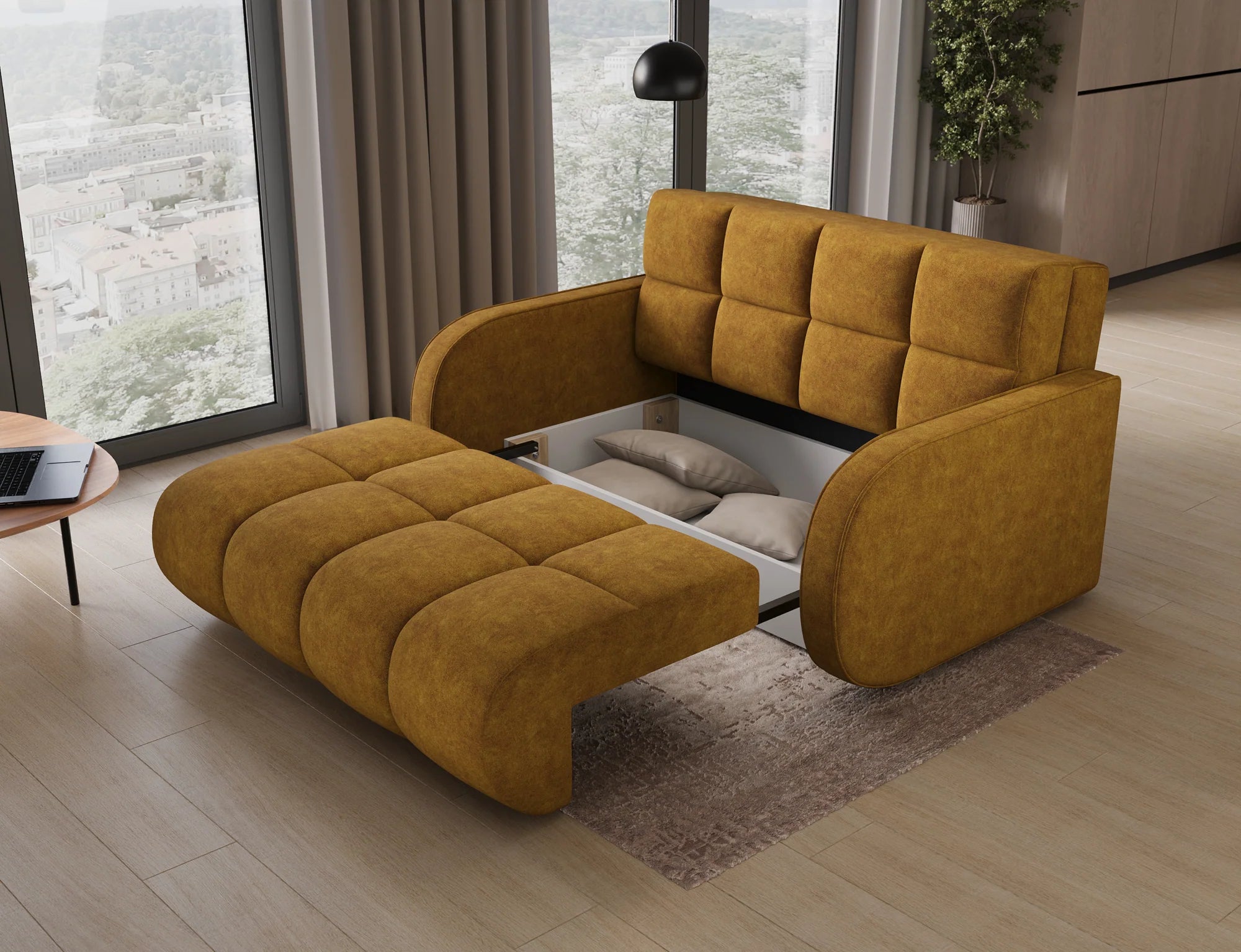 Eltap Deverio  Sofa Bed with Storage – 154 x 103 cm