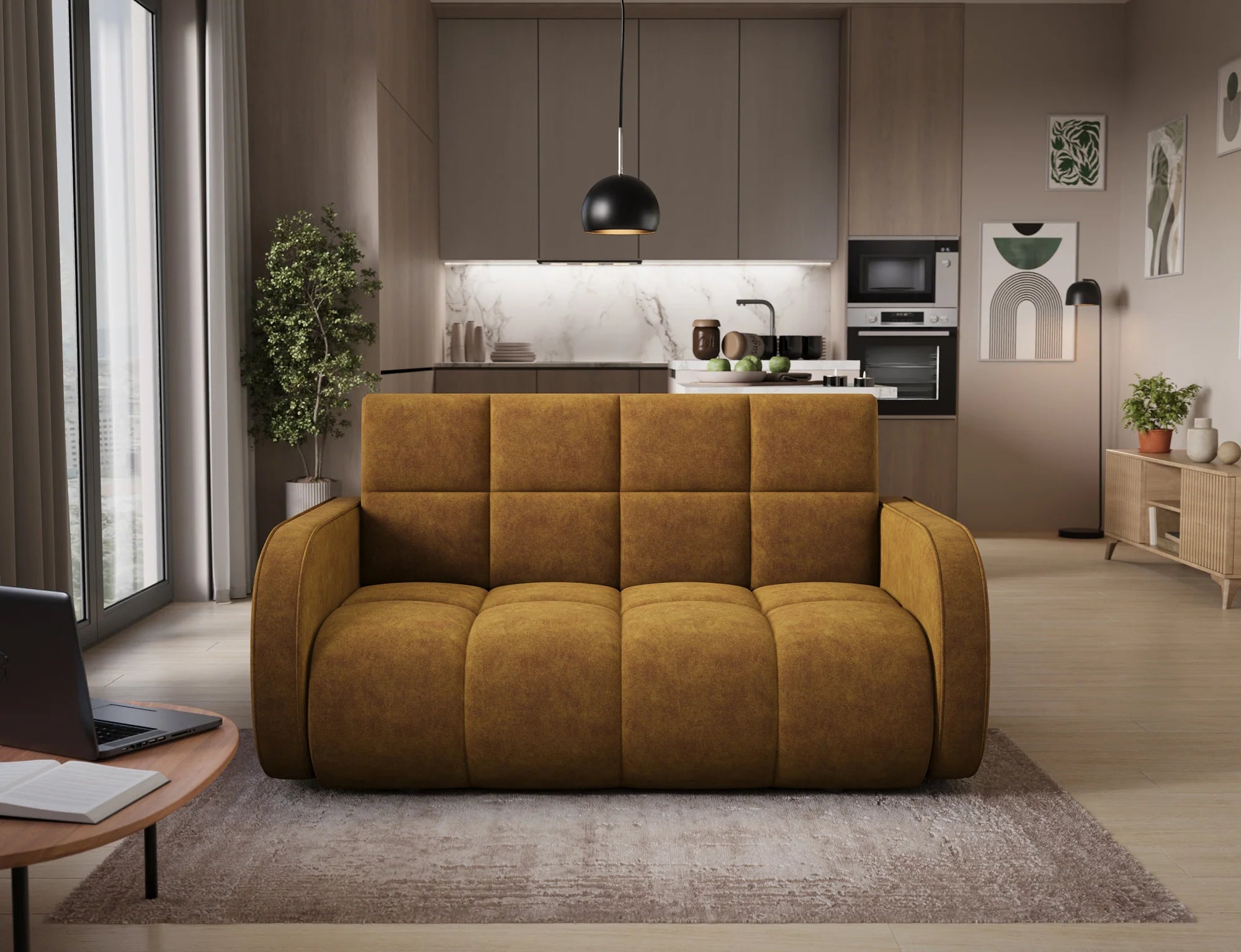 Eltap Deverio  Sofa Bed with Storage – 154 x 103 cm