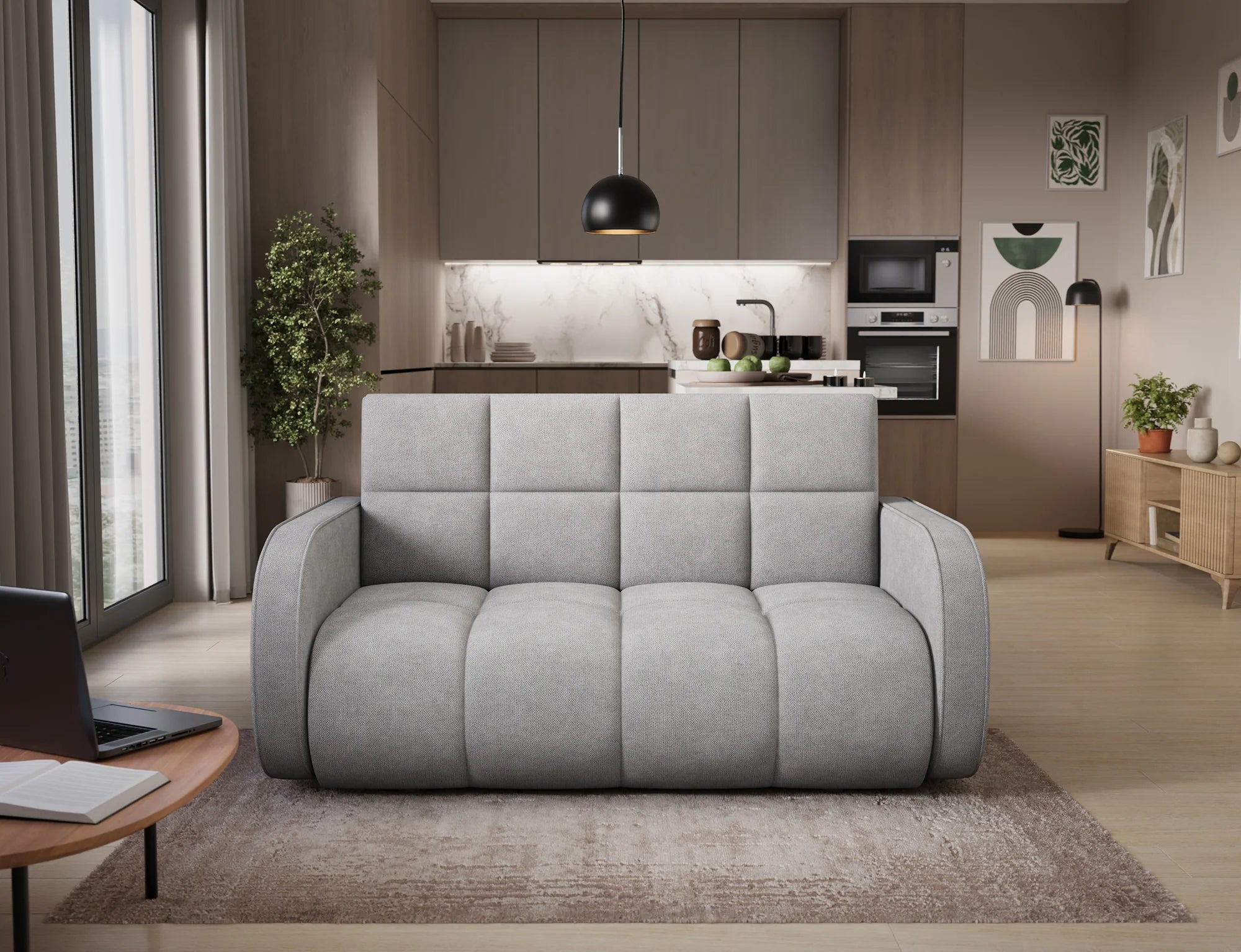 Eltap Deverio  Sofa Bed with Storage – 154 x 103 cm