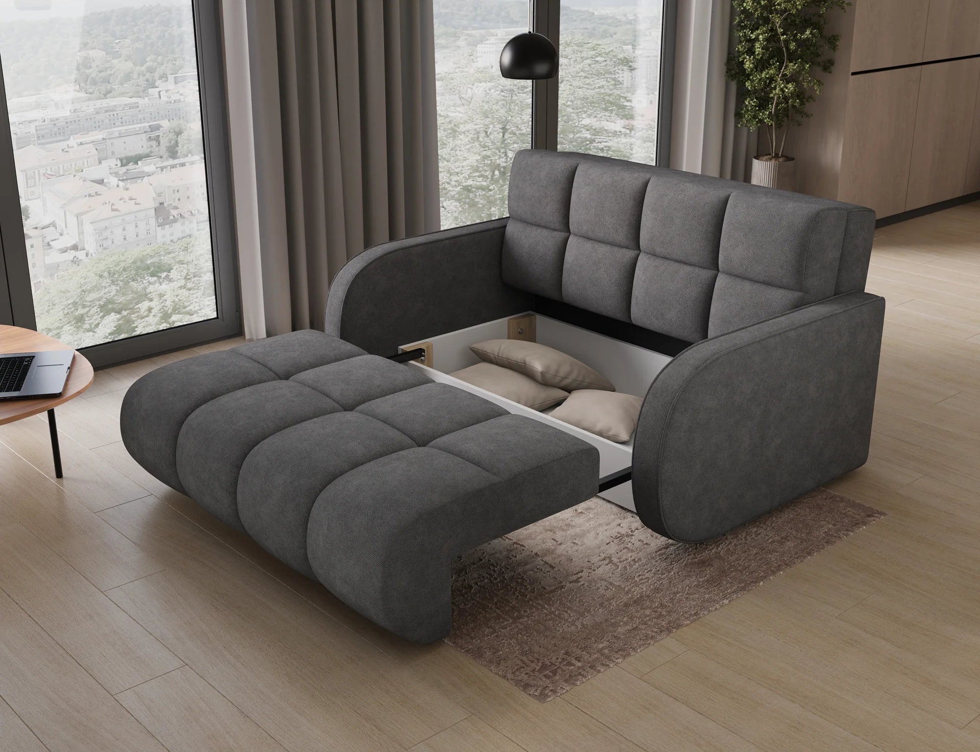 Eltap Deverio  Sofa Bed with Storage – 154 x 103 cm