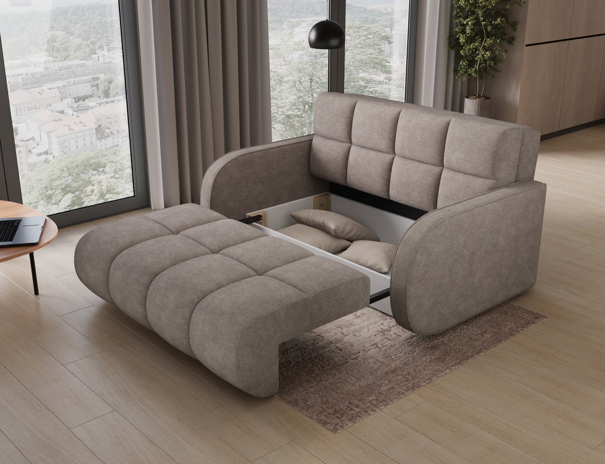 Eltap Deverio  Sofa Bed with Storage – 154 x 103 cm