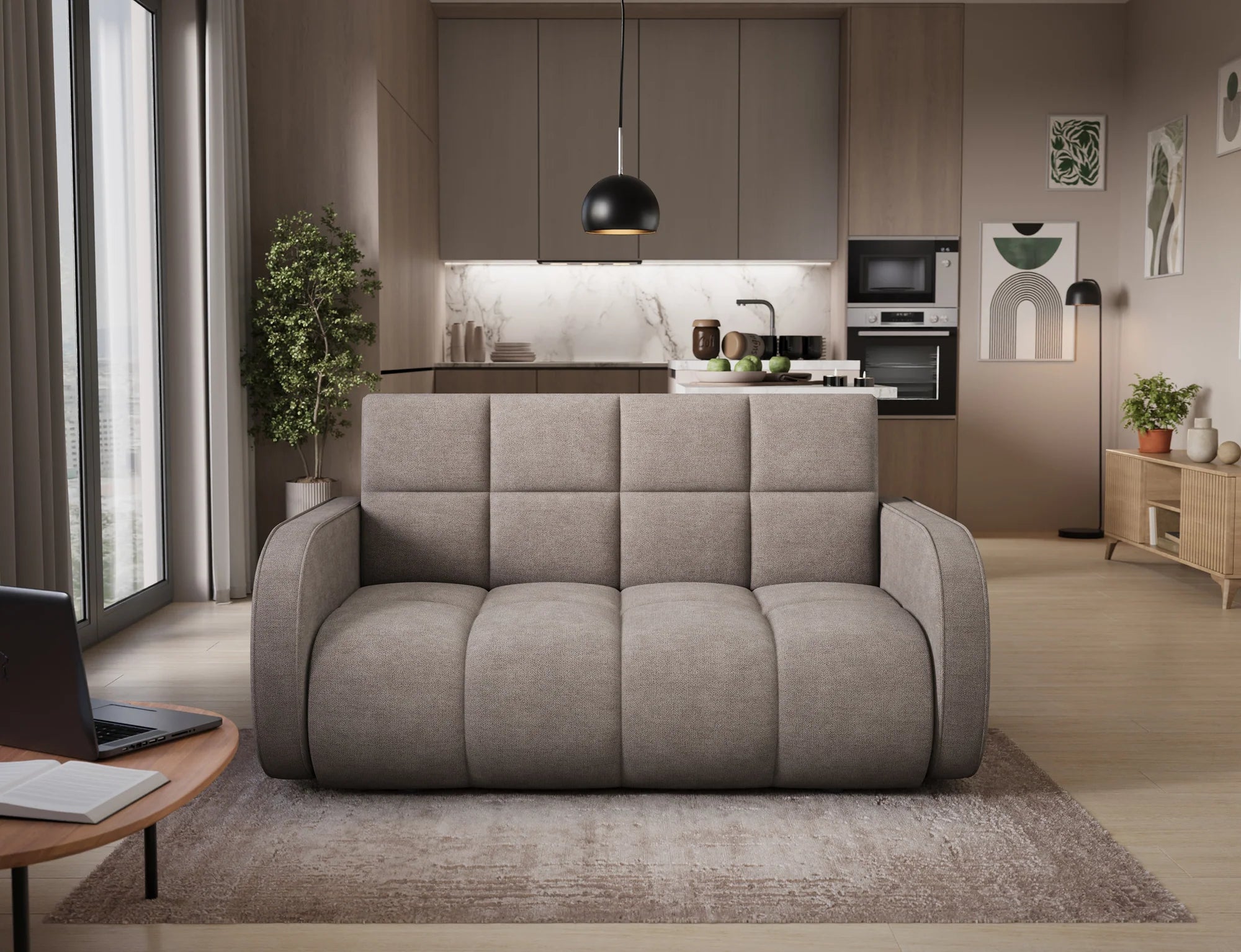 Eltap Deverio  Sofa Bed with Storage – 154 x 103 cm