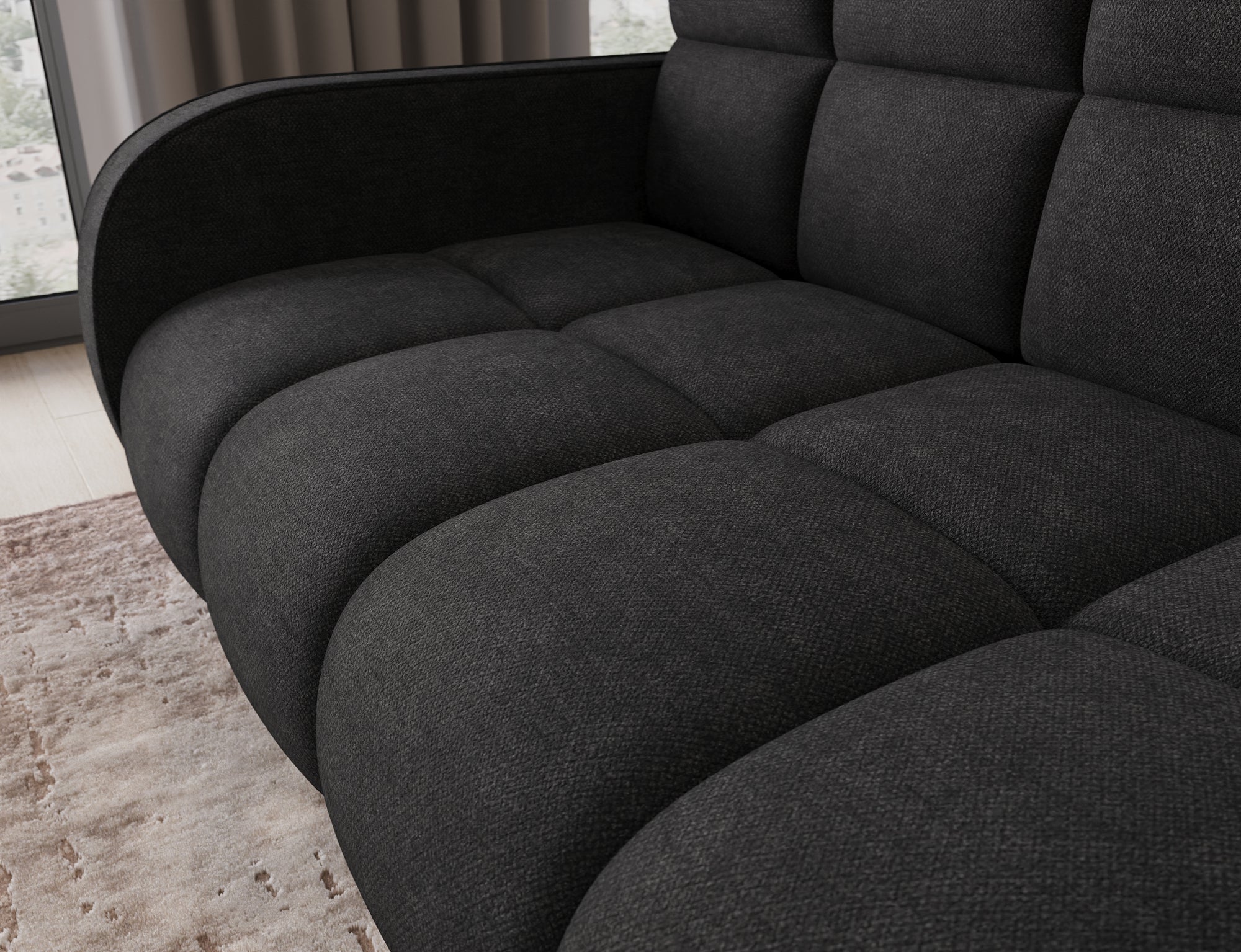 Eltap Deverio  Sofa Bed with Storage – 154 x 103 cm