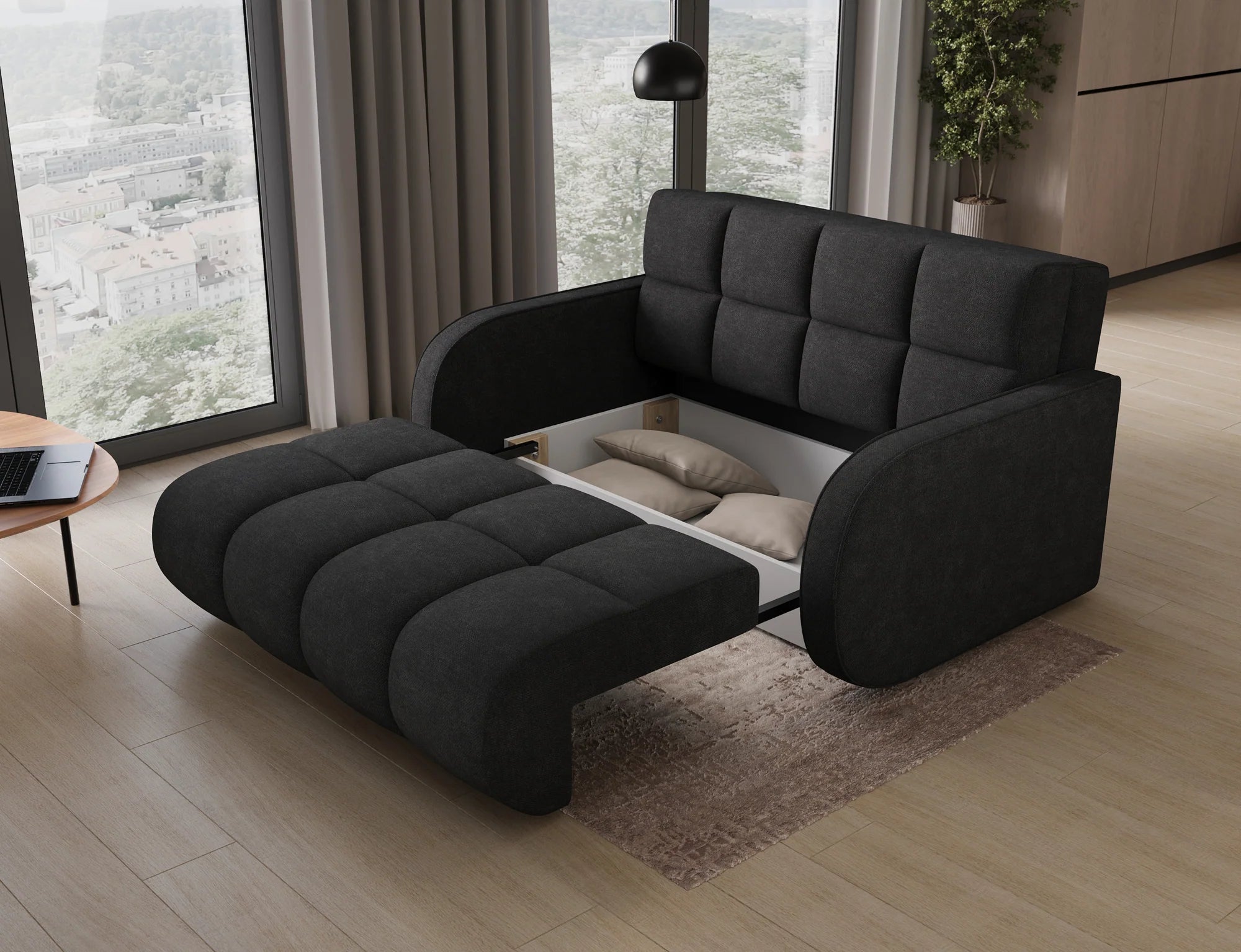 Eltap Deverio  Sofa Bed with Storage – 154 x 103 cm