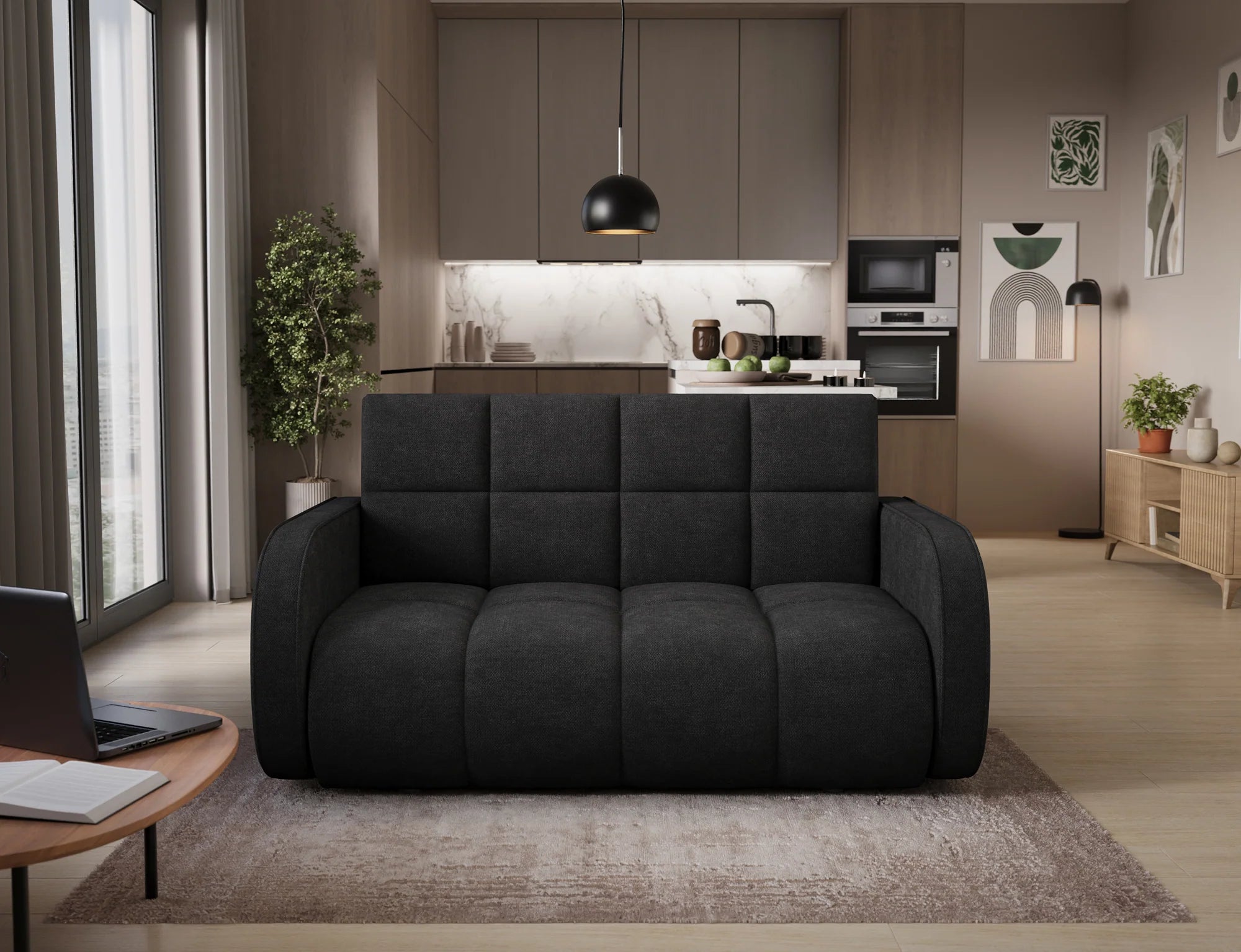Eltap Deverio  Sofa Bed with Storage – 154 x 103 cm