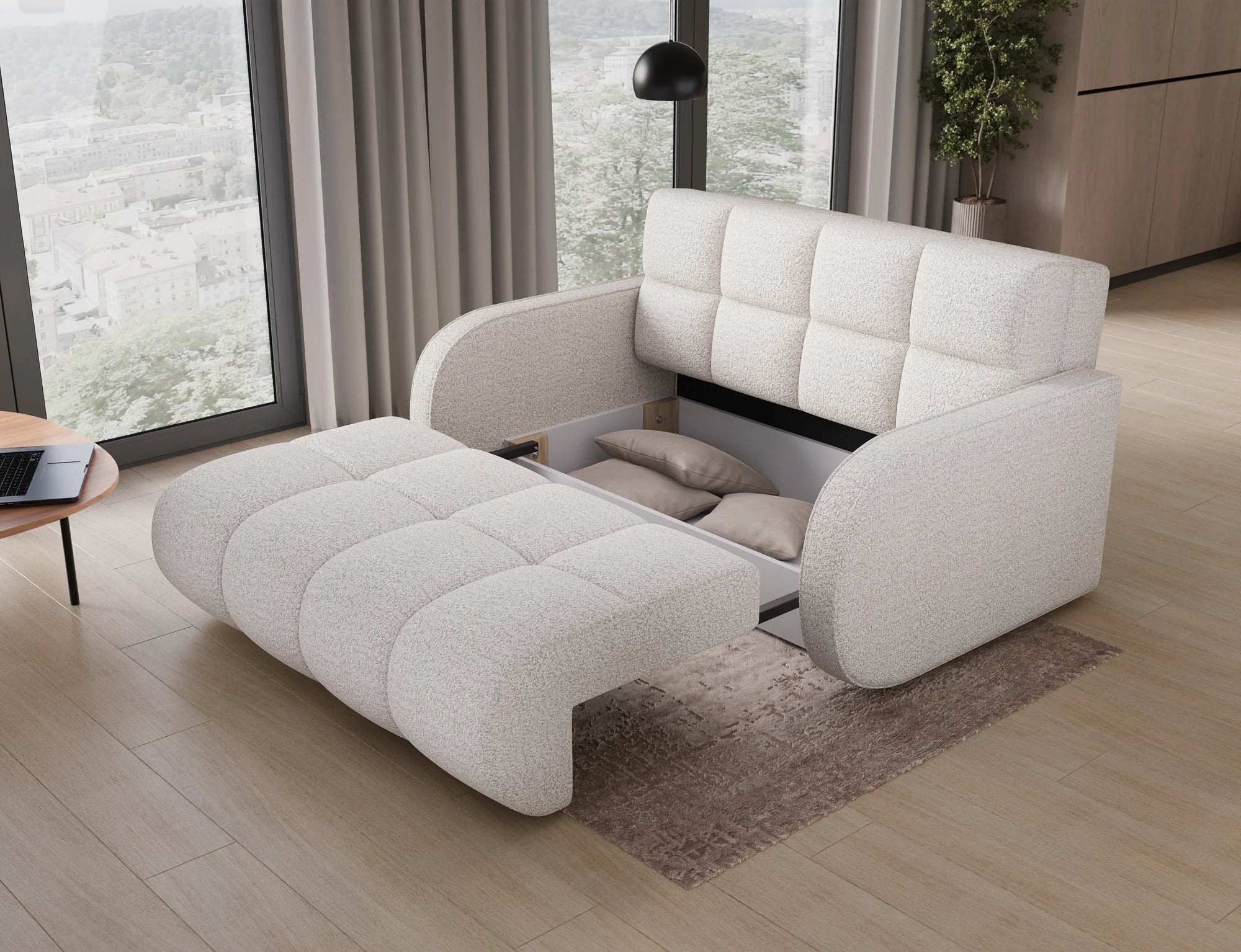Eltap Deverio  Sofa Bed with Storage – 154 x 103 cm