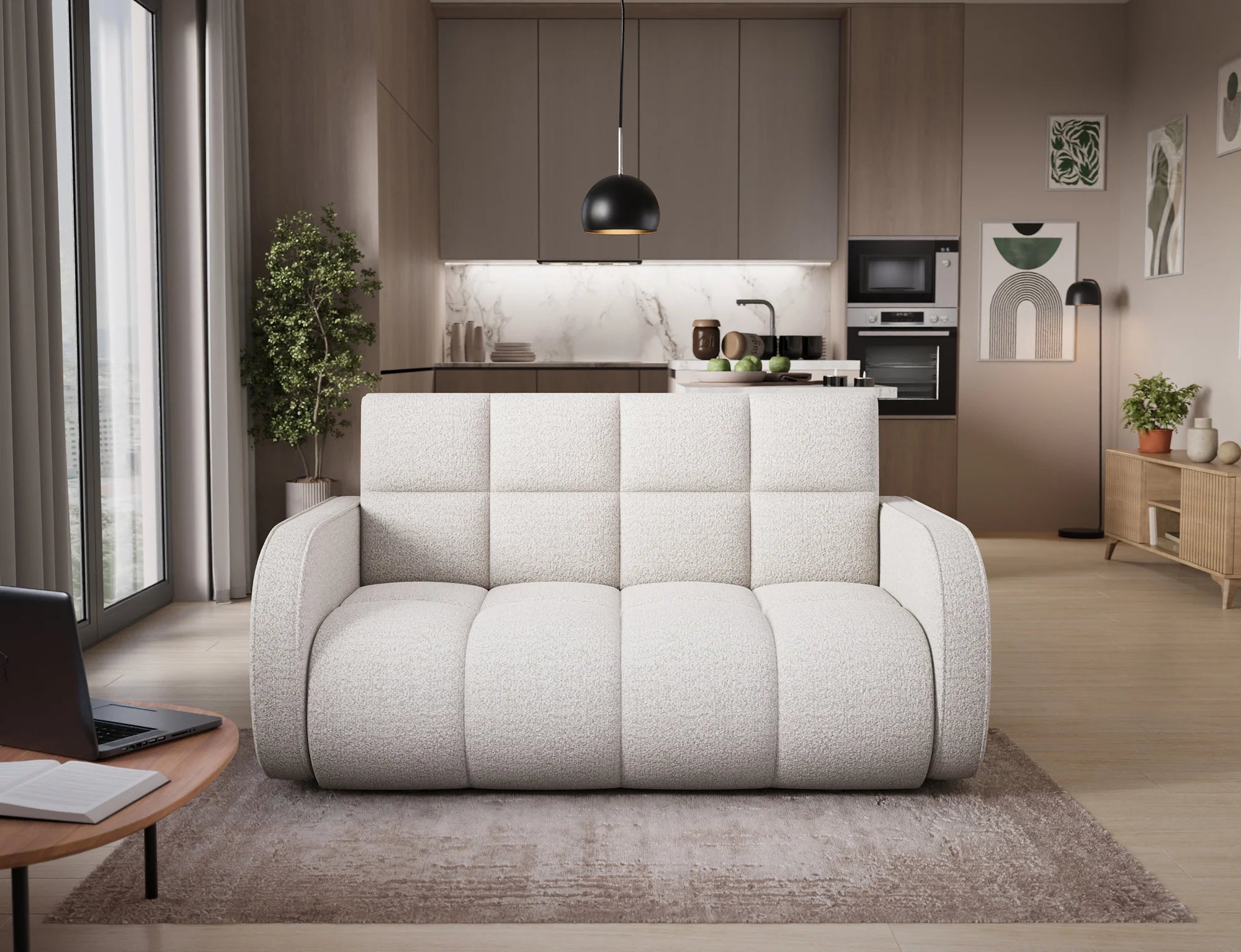 Eltap Deverio  Sofa Bed with Storage – 154 x 103 cm