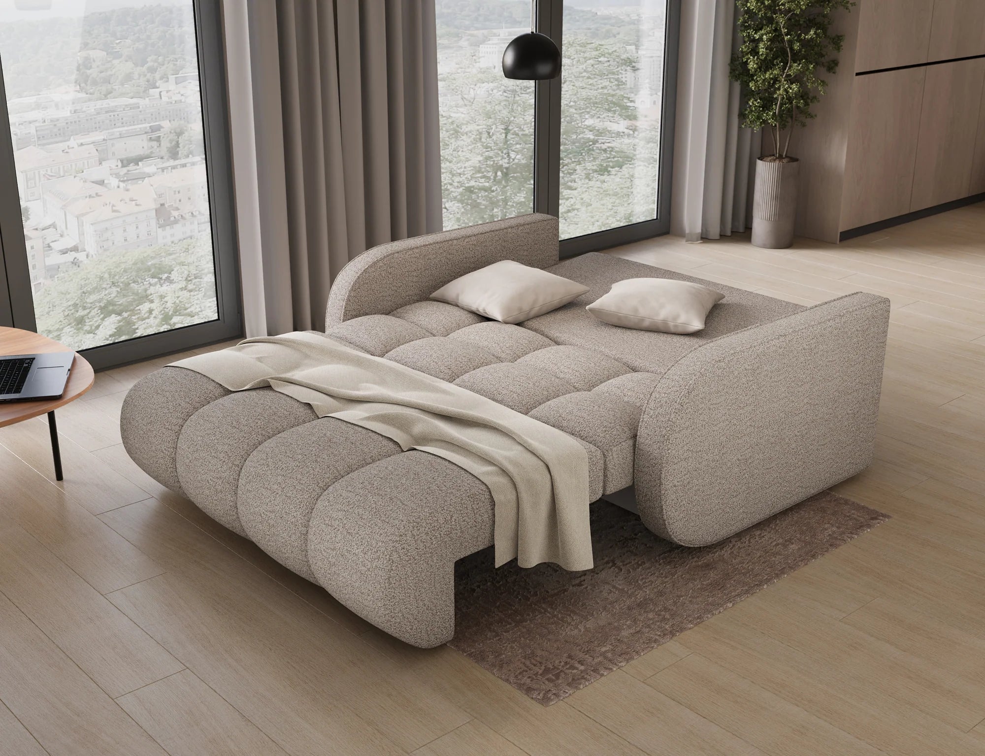 Eltap Deverio  Sofa Bed with Storage – 154 x 103 cm