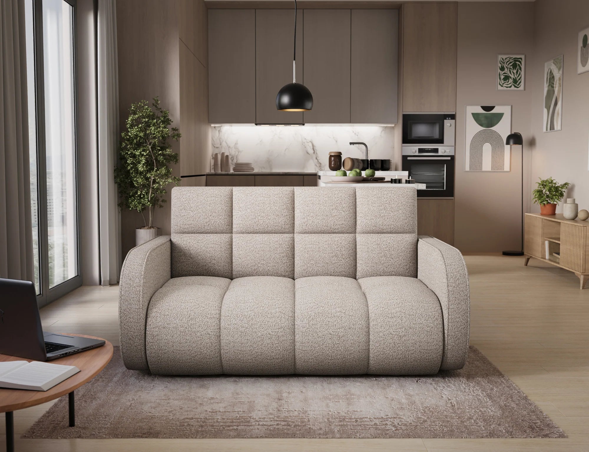 Eltap Deverio  Sofa Bed with Storage – 154 x 103 cm