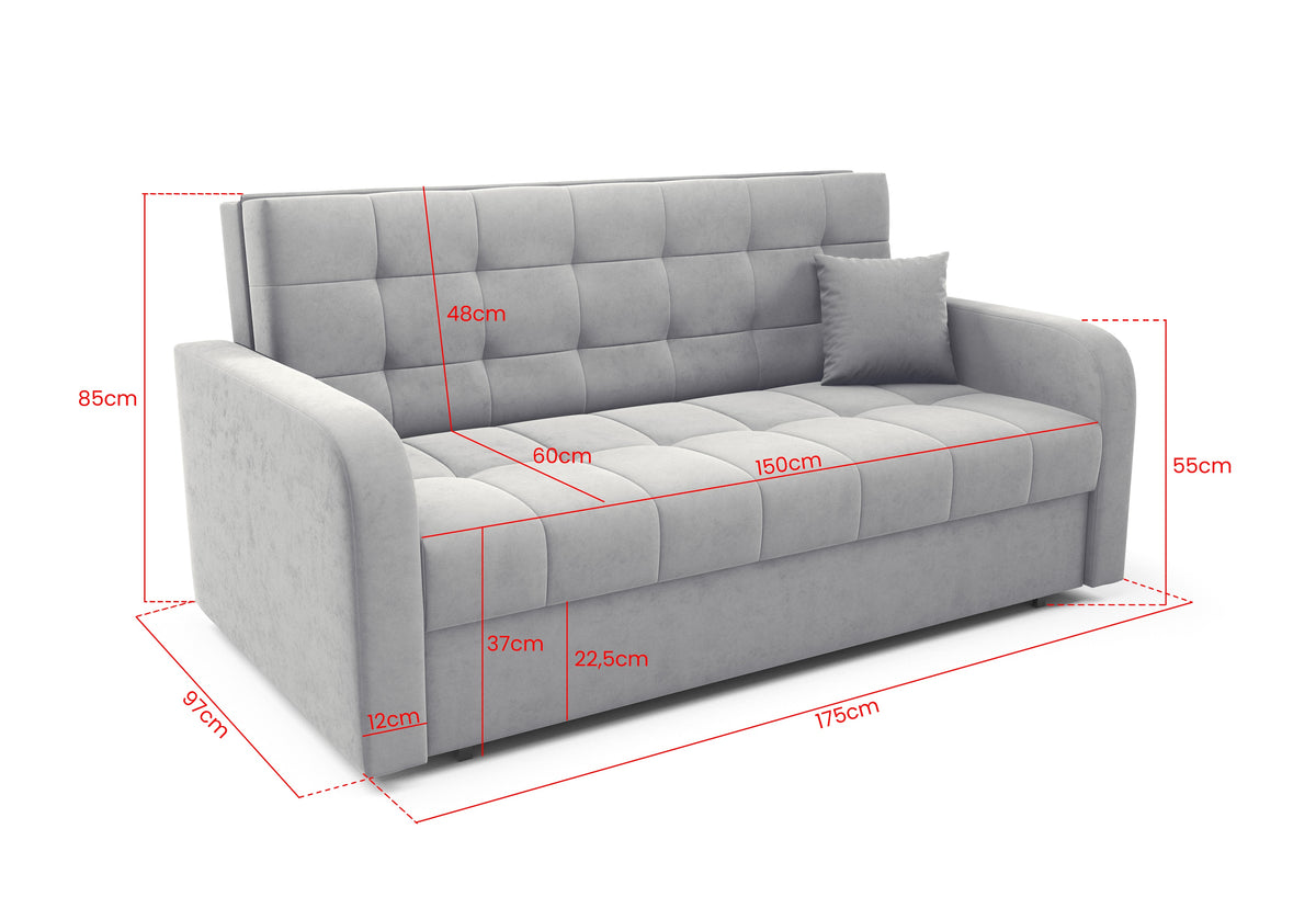 Haven IV Sofa Bed – 4-Seater with Storage- 150 cm