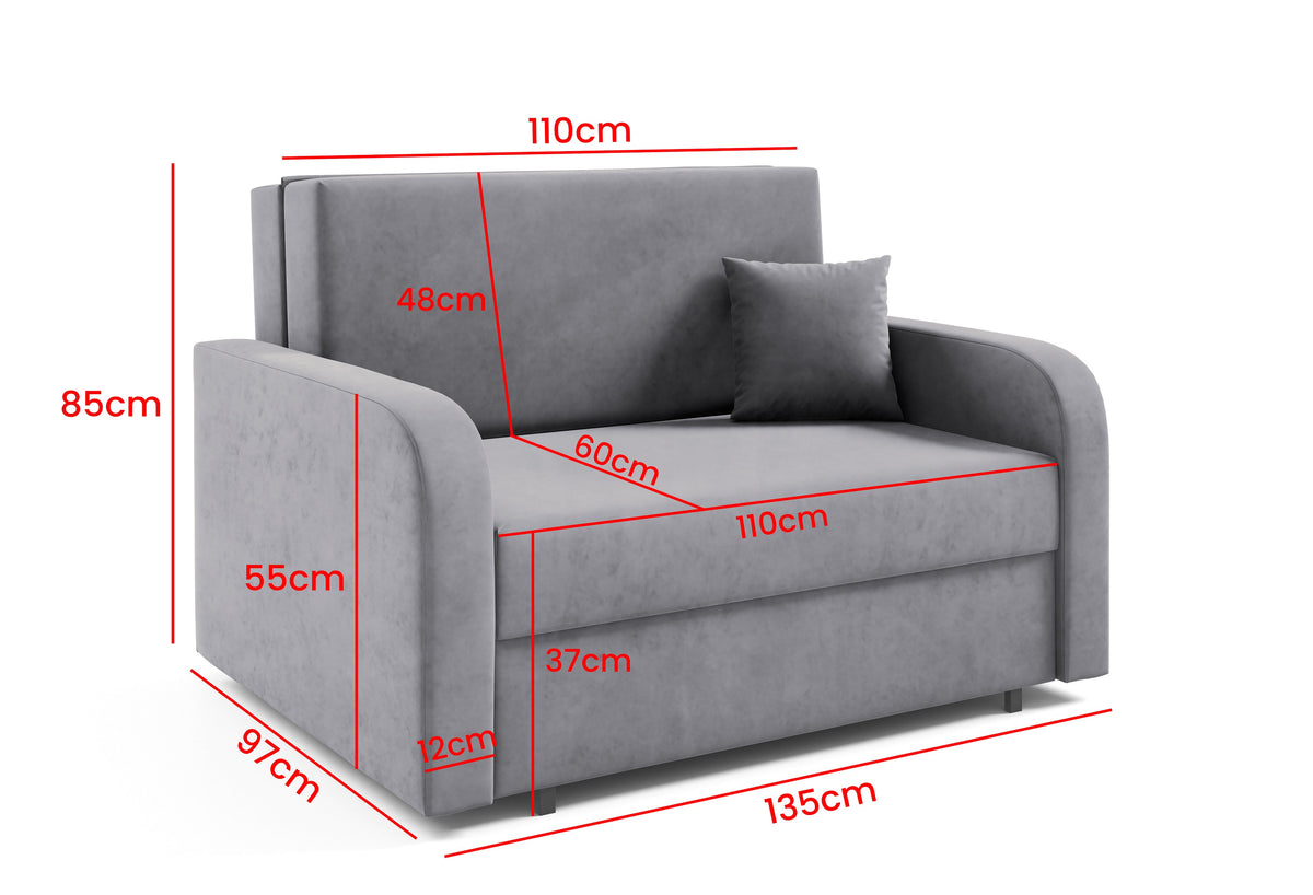 Feroni II Chair Bed – Double – 110 cm