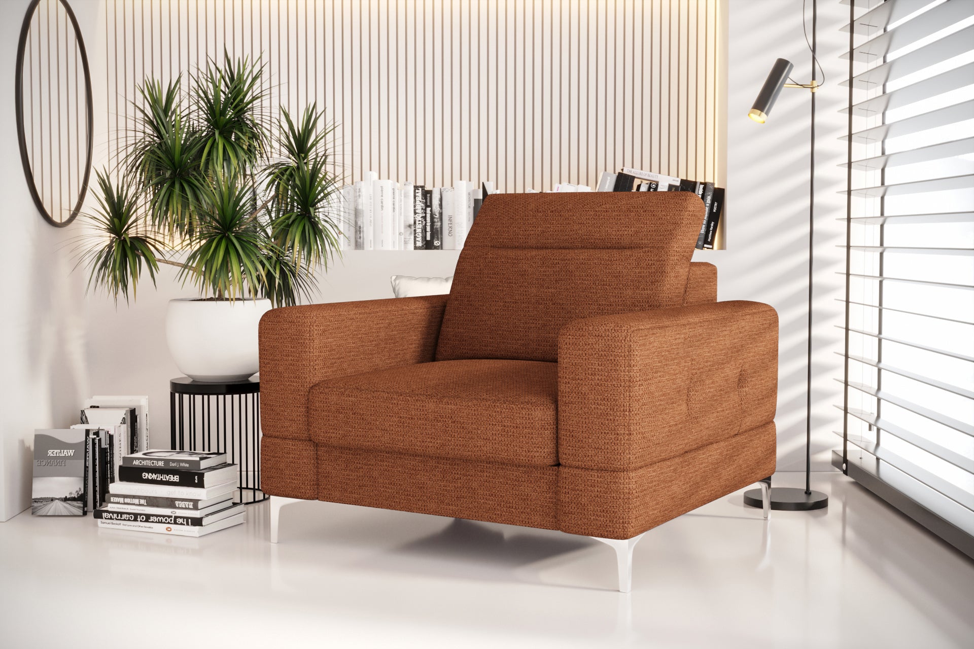 G-Malibu Upholstered Armchair: Classic Elegance with Modern Touches