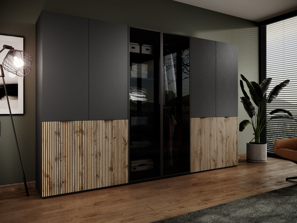 PI Sandbox Modular 2-Door Wardrobe – Antisol Black