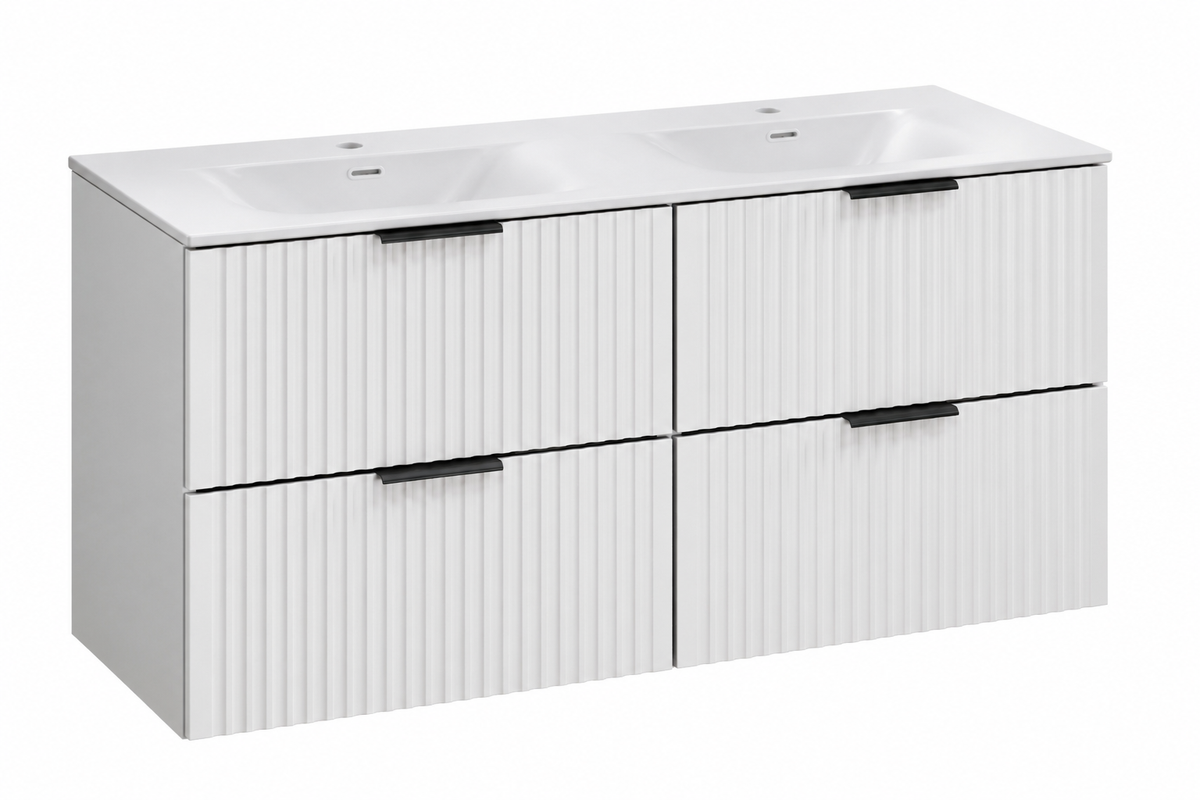 Adel White Vanity Unit Set 100 / 120 / 140 cm – Configure Your Bathroom