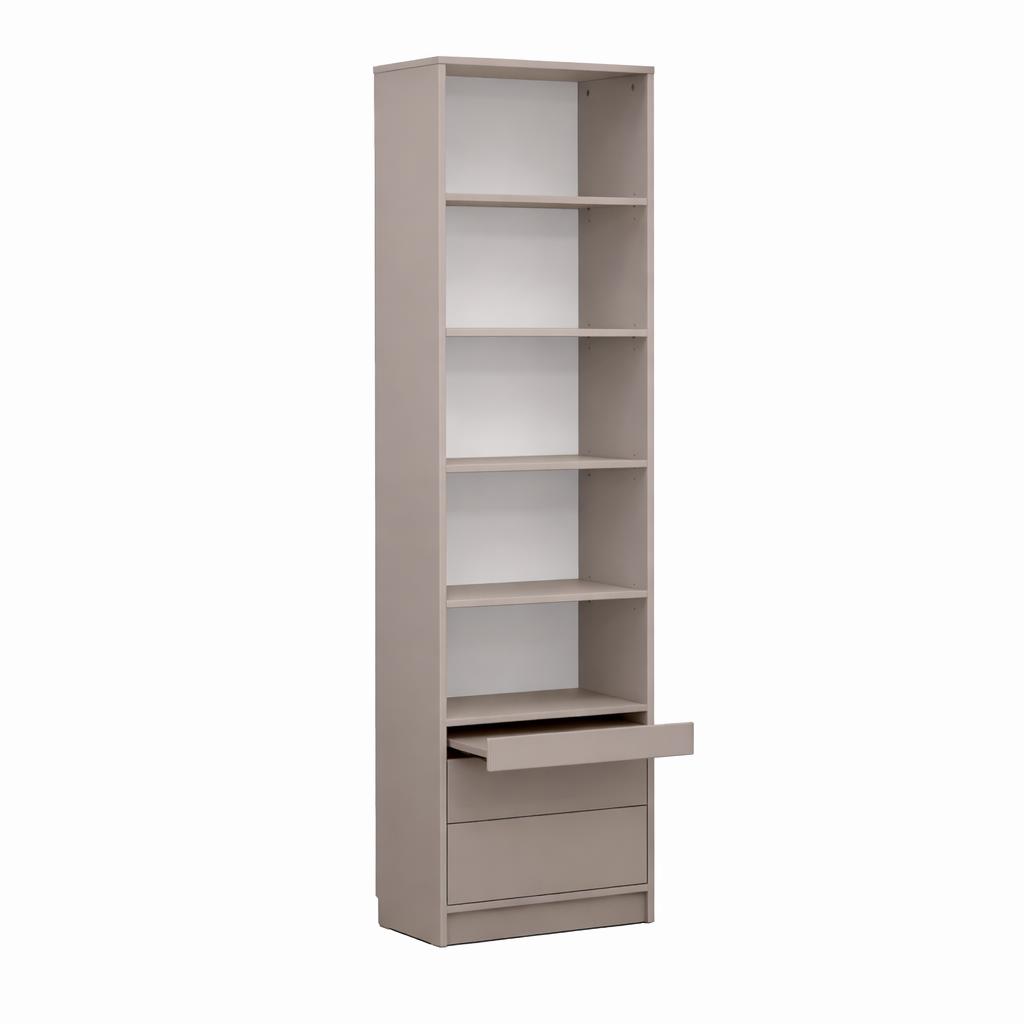 Basic Open Shelving Unit with Drawers