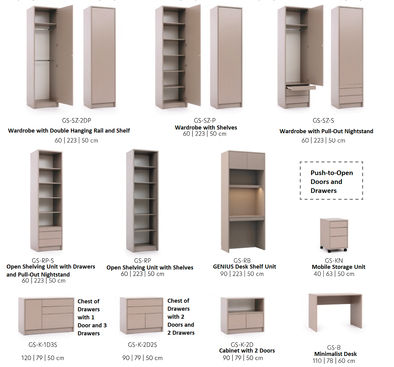 Genius Vertical Murphy Bed with Desk & Wardrobes – for 140x200 cm Mattress, LED Lighting