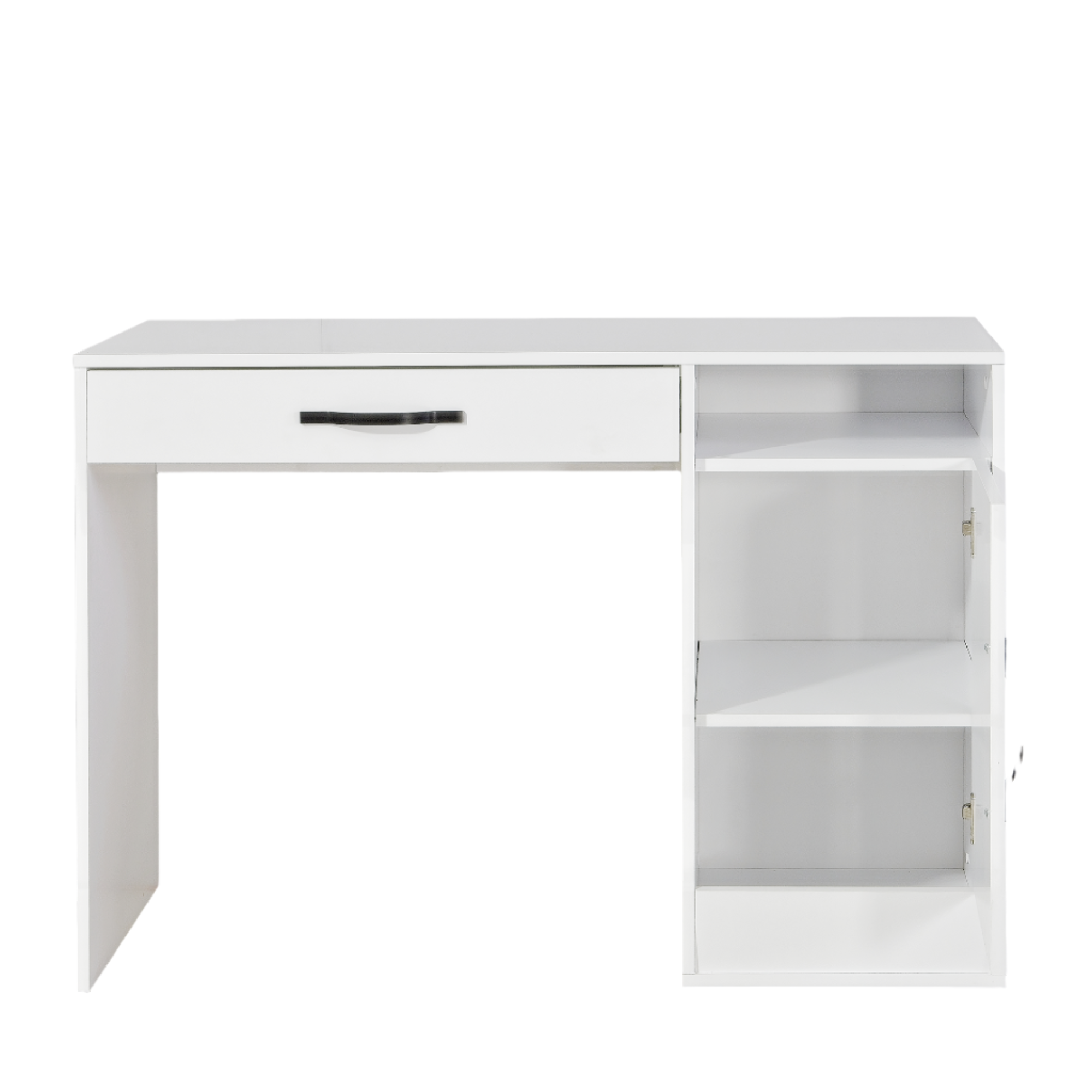 Desk Domel with Storage Oak-White - Modern Design