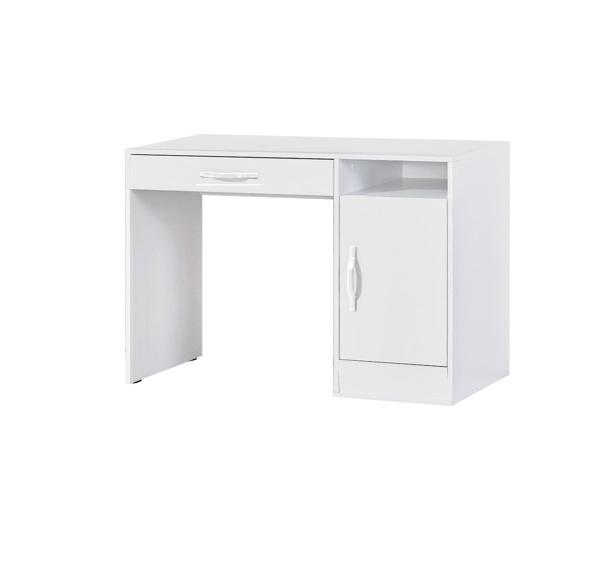 Desk Domel with Storage White - Modern Design