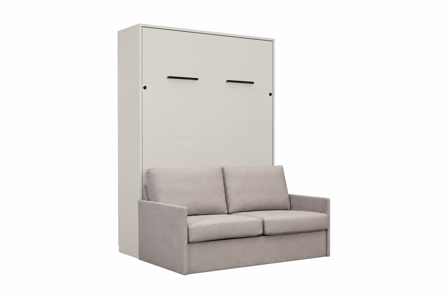 Customizable Genius Murphy Bed Set with Sofa 140×200 cm – Cashmere