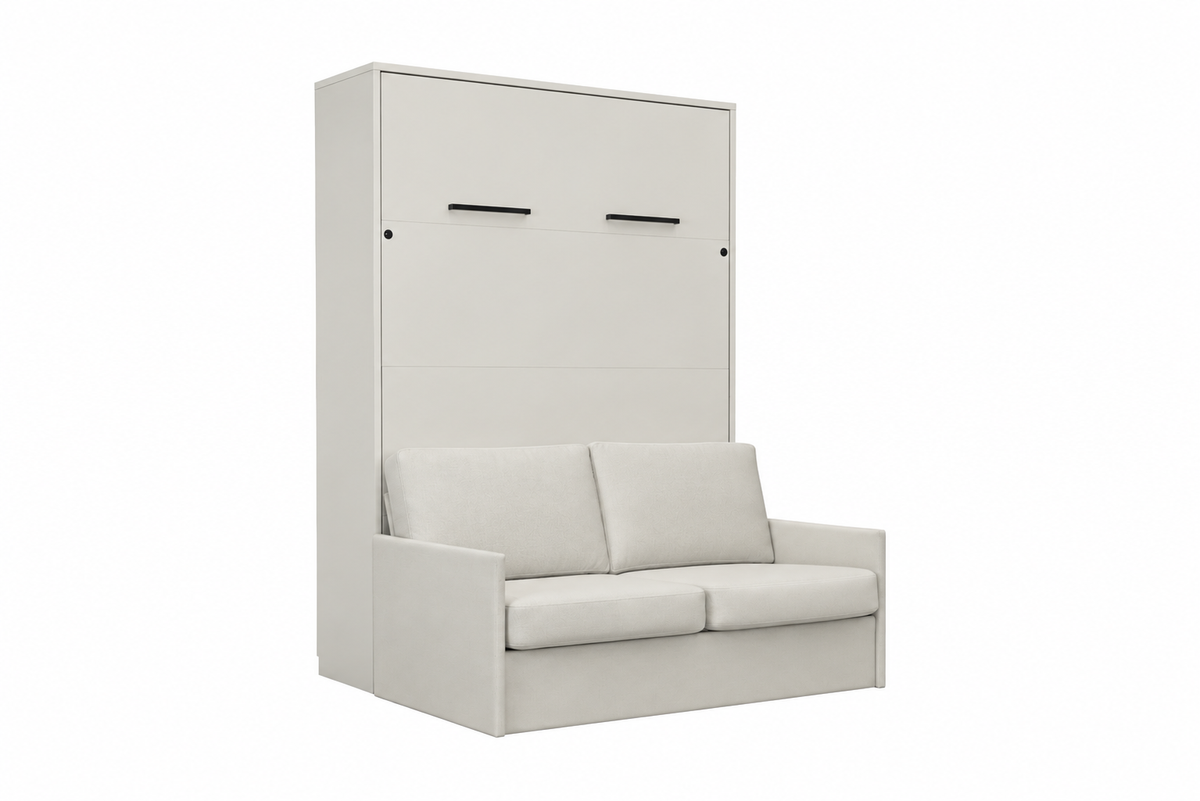 Customizable Genius Murphy Bed Set with Sofa 140×200 cm – Cashmere