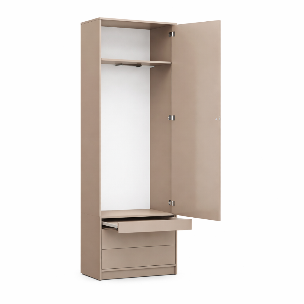 Customizable Murphy Bed Horizontal Basic Furniture Set- Congo 90, 120, 140 x 200 cm