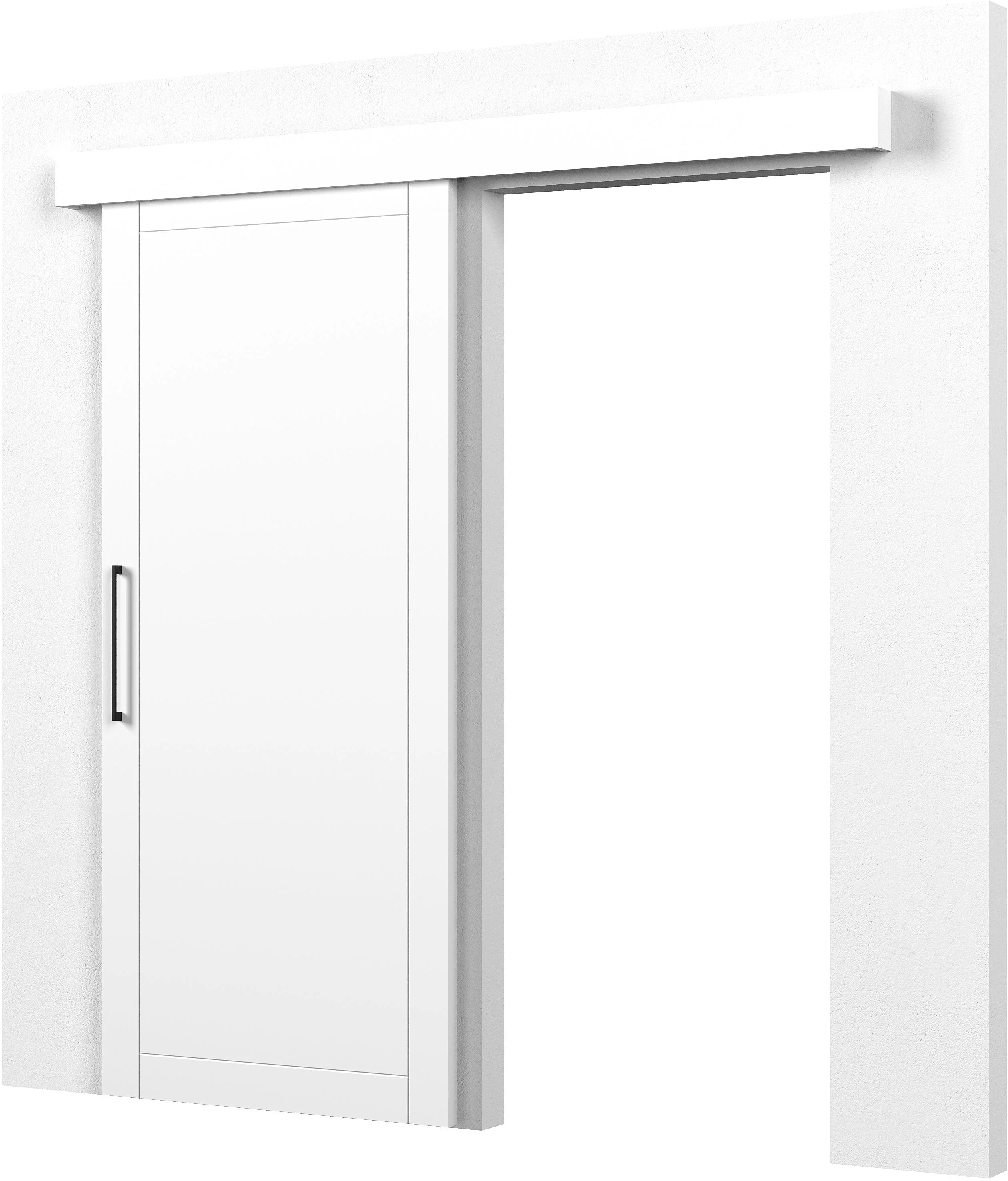 Charlise I Sliding Door - White/ Black 204x90cm
