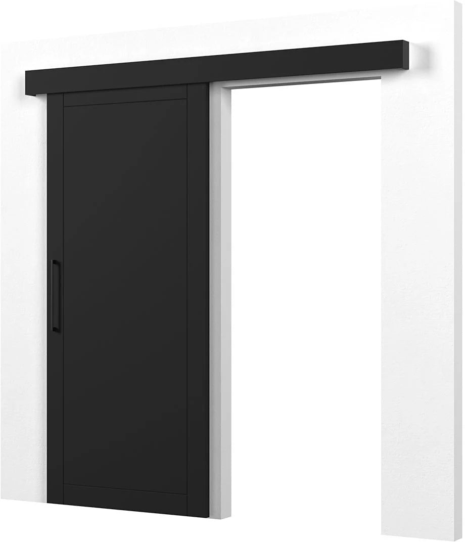 Charlise I Sliding Door - White/ Black 204x90cm