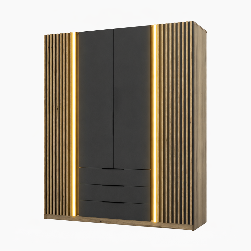 LE KAJA EV/BL-EV 2 LAM 2F 3S Wardrobe