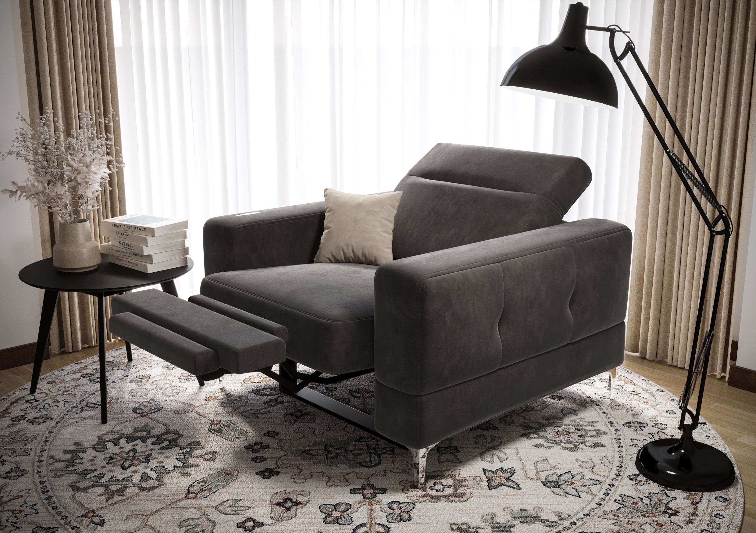 G-Malibu Relax Upholstered Armchair: Modern Comfort Meets Classic Style