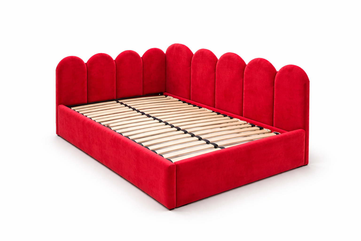FLOW Upholstered Bed – 90 × 200 / 120 × 200 cm – Kids & Youth