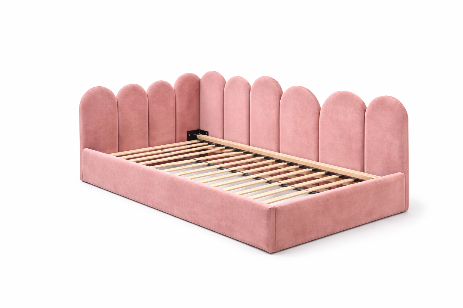 FLOW Upholstered Bed – 90 × 200 / 120 × 200 cm – Kids & Youth