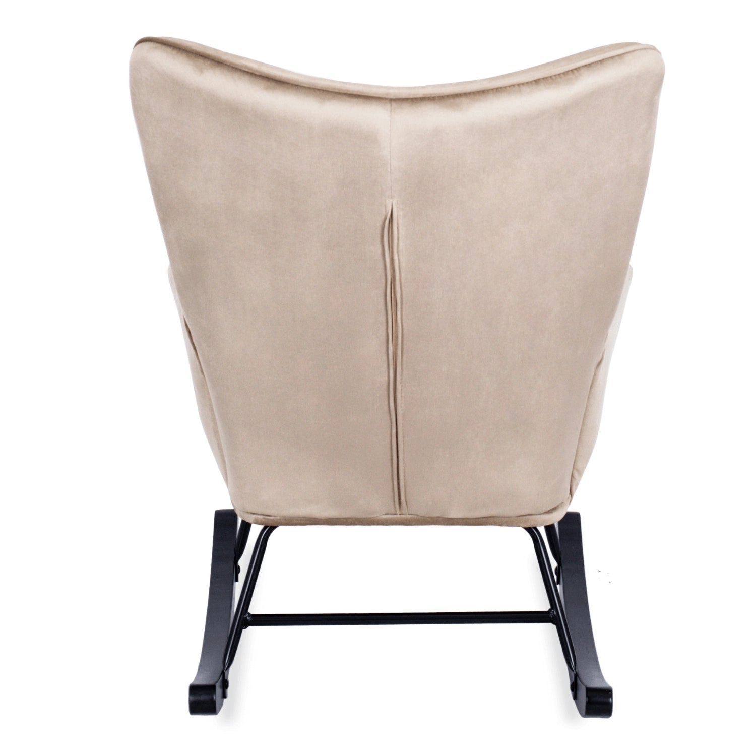 Elite ELIS Beige Velvet Rocking Chair