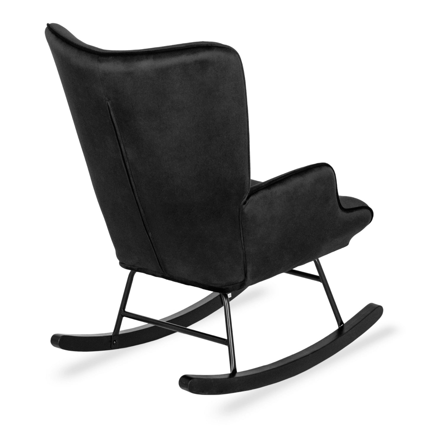 Elite ELIS Black Velvet Rocking Chair
