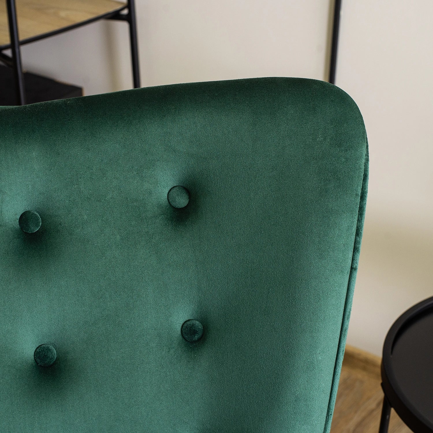 Elite ELIS Green Velvet Rocking Chair