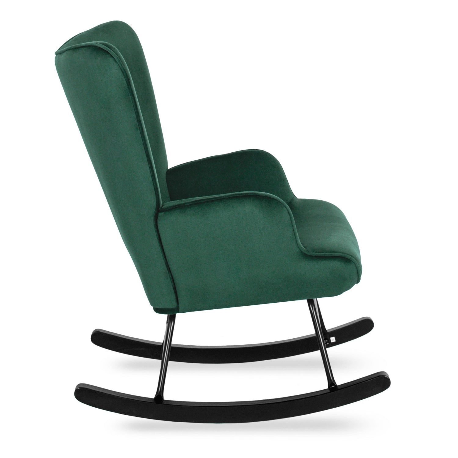 Elite ELIS Green Velvet Rocking Chair
