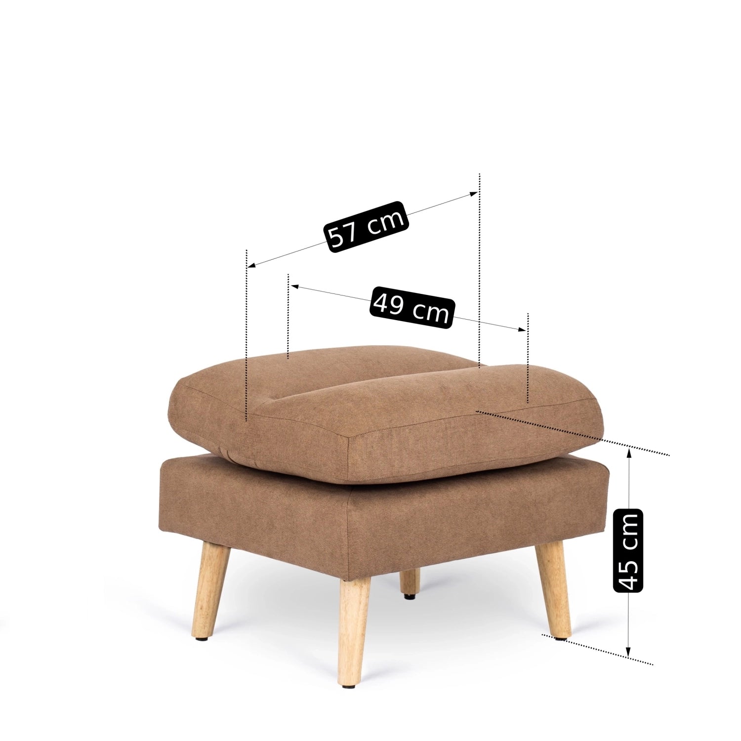 Elite HENRY Brown Recliner Armchair with Footrest