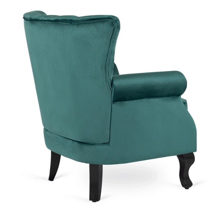 Elite MALLO Green Velvet Armchair