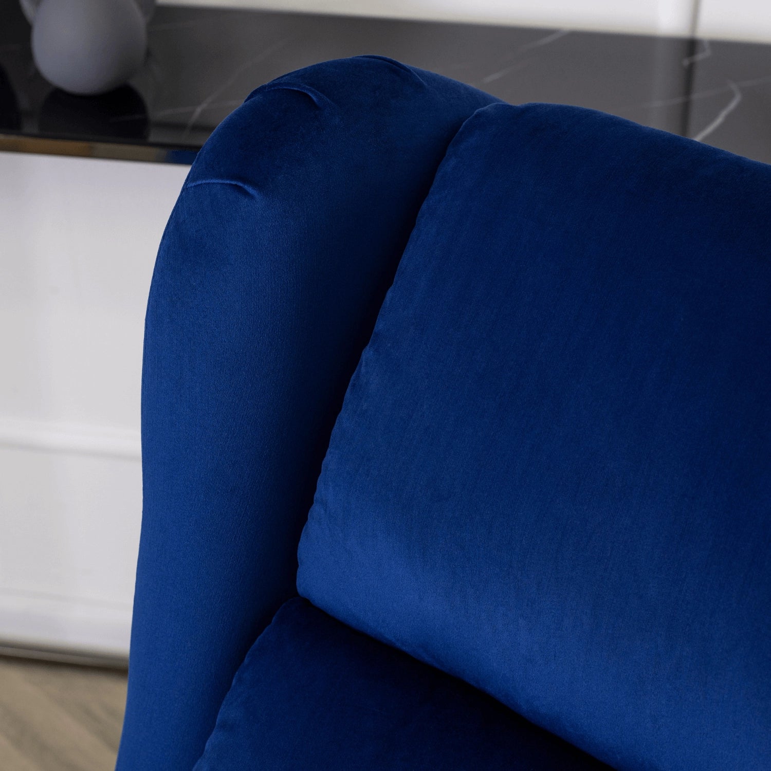 Elite SIMON Navy Blue Velvet Recliner