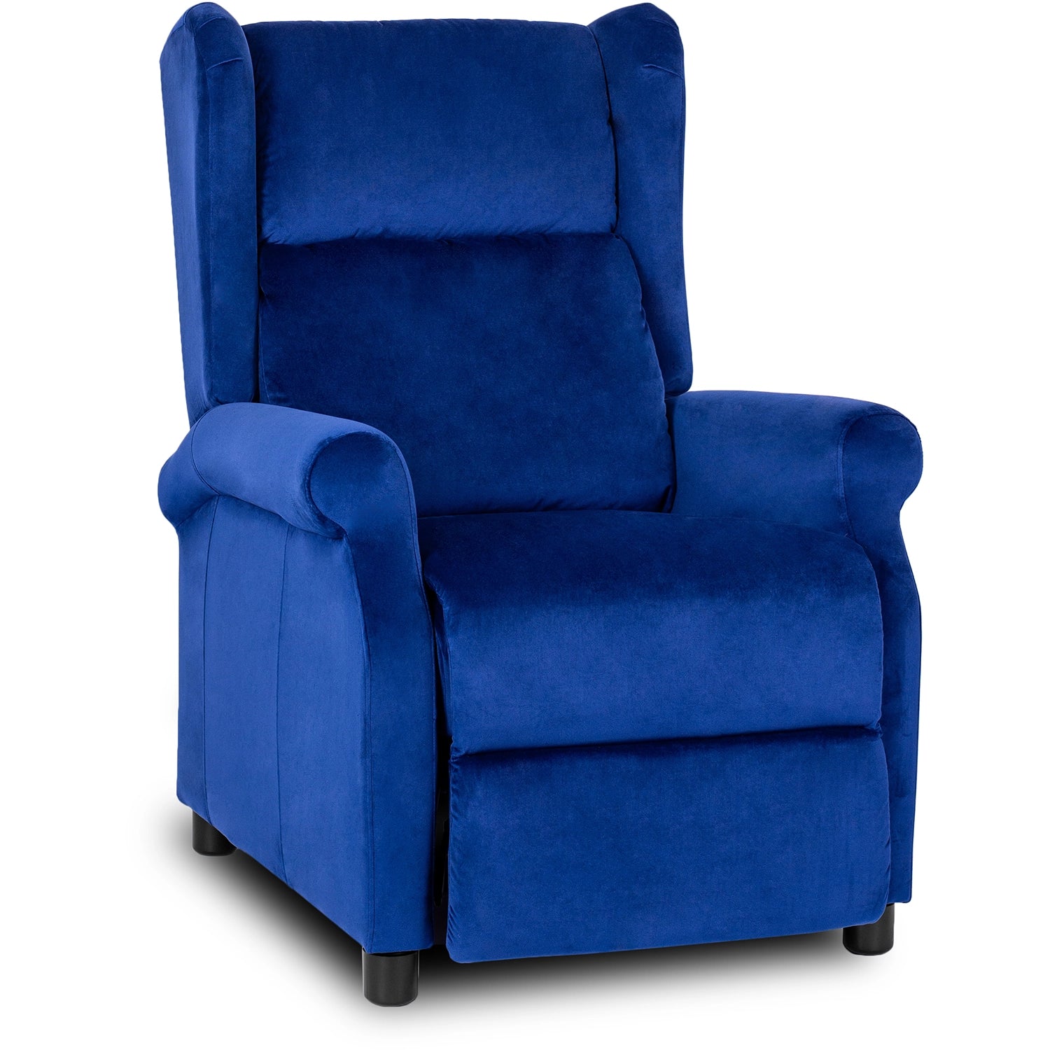 Elite SIMON Navy Blue Velvet Recliner
