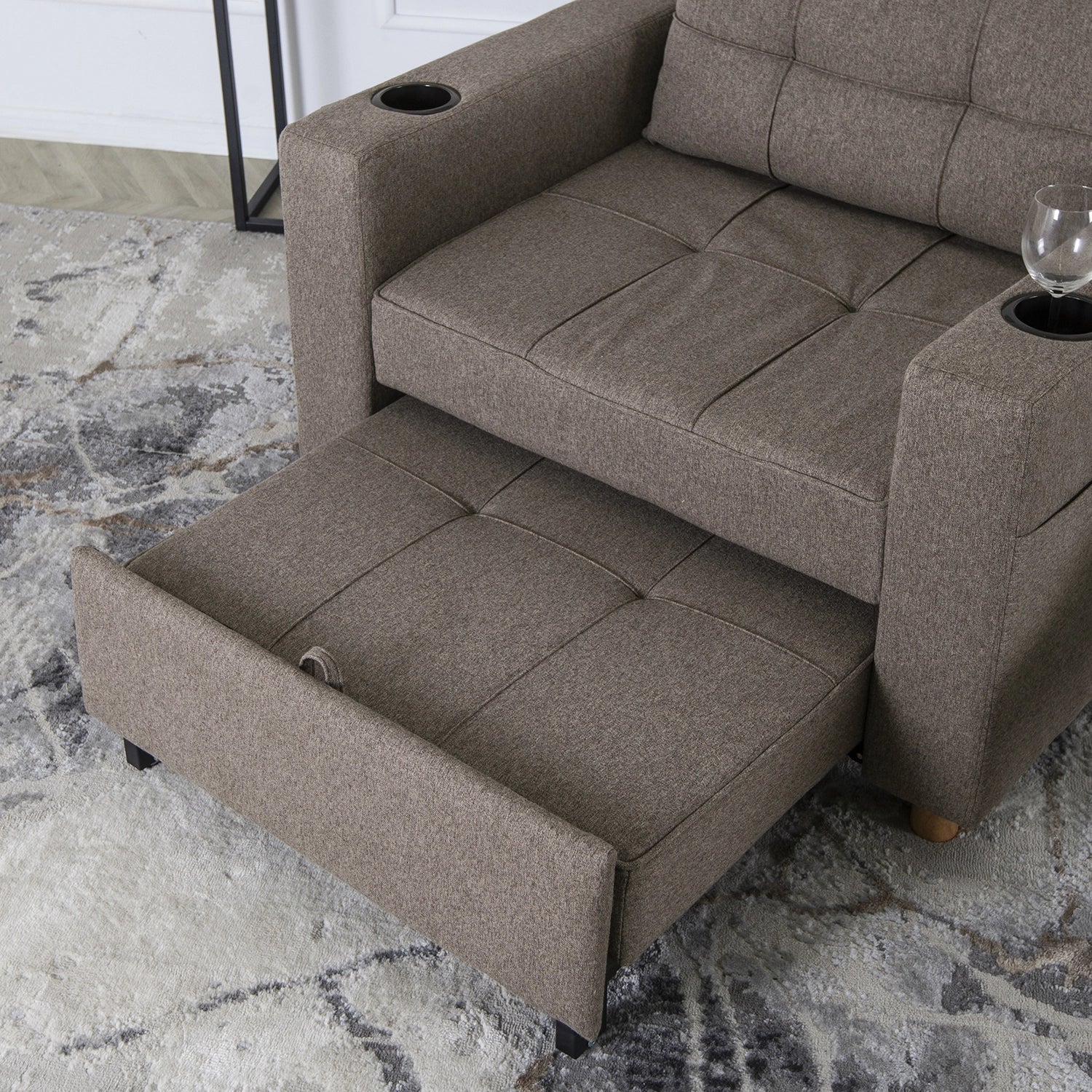 Elite SOLOR Beige Armchair Bed