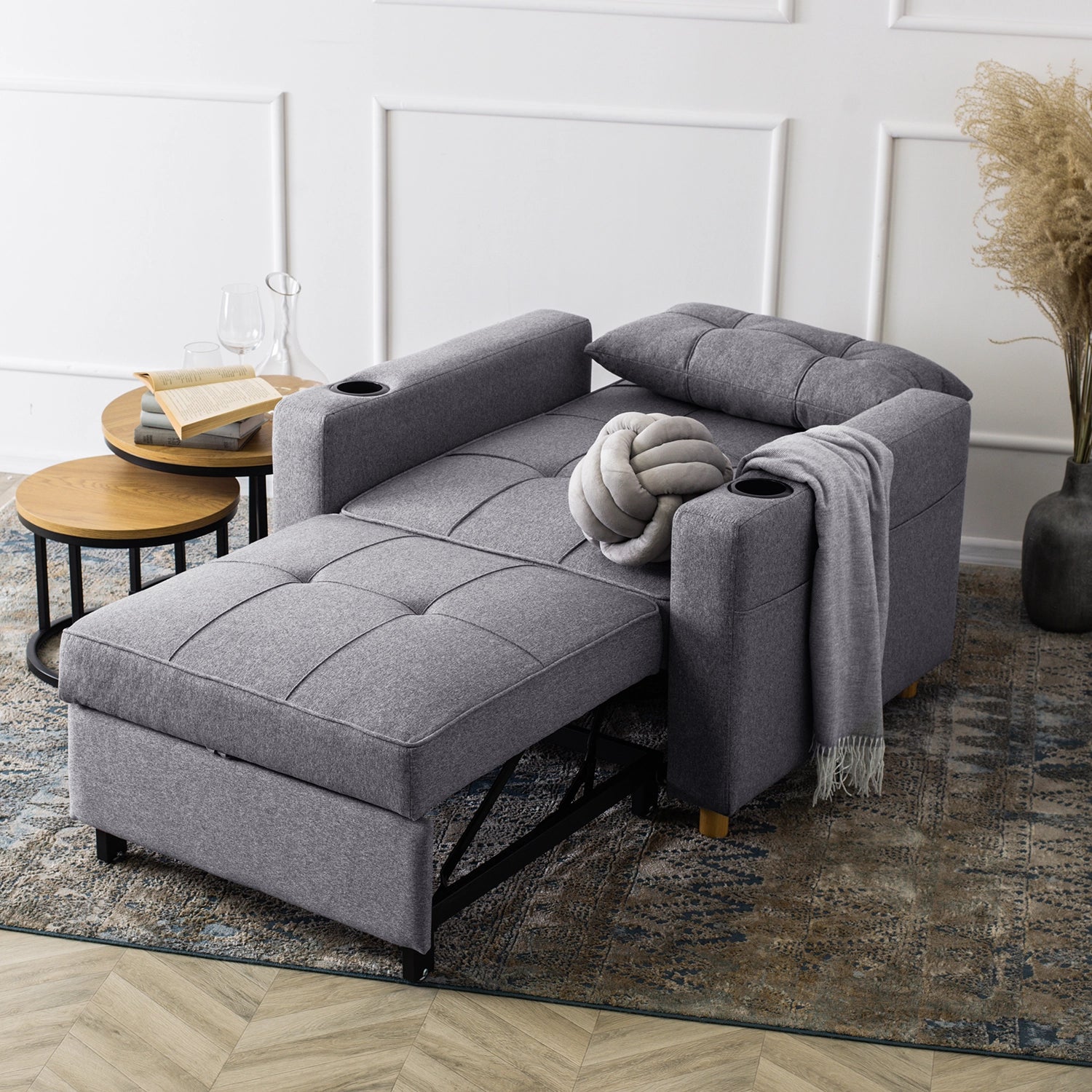 Elite SOLOR Grey Armchair Bed