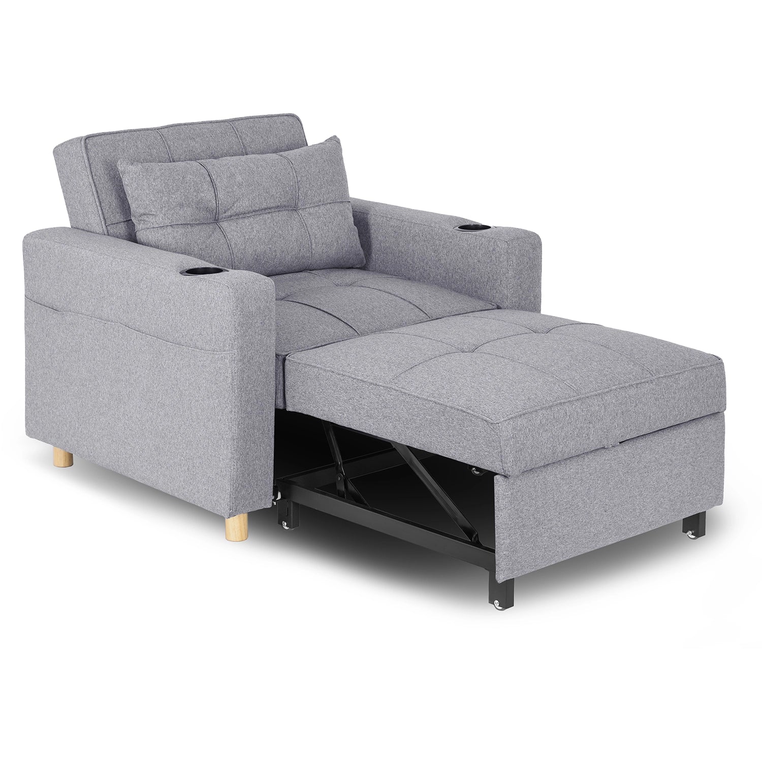 Elite SOLOR Grey Armchair Bed