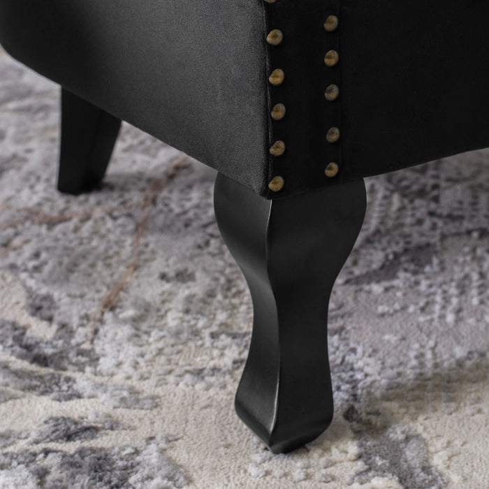 Elite MALLO Black Velvet Armchair
