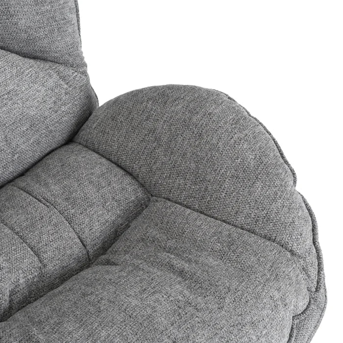 Elite Rosa Swivel Lounge Armchair- Grey