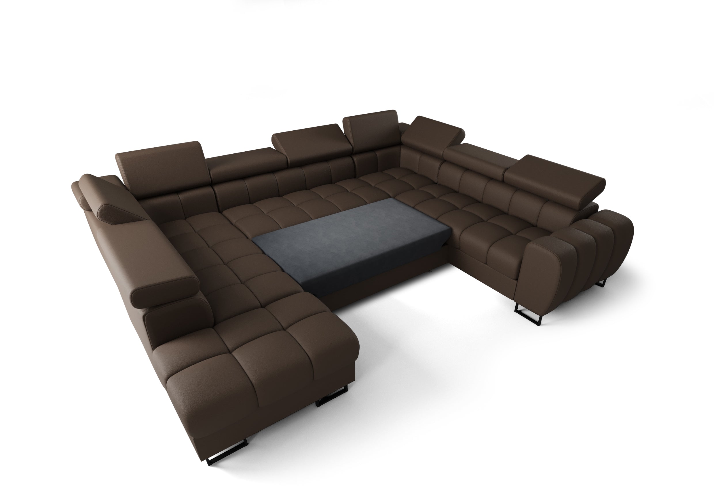 Aspen Max I 265×350×225 cm U-Shaped Corner Sofa Bed Left – Available in Various Colors and Fabrics