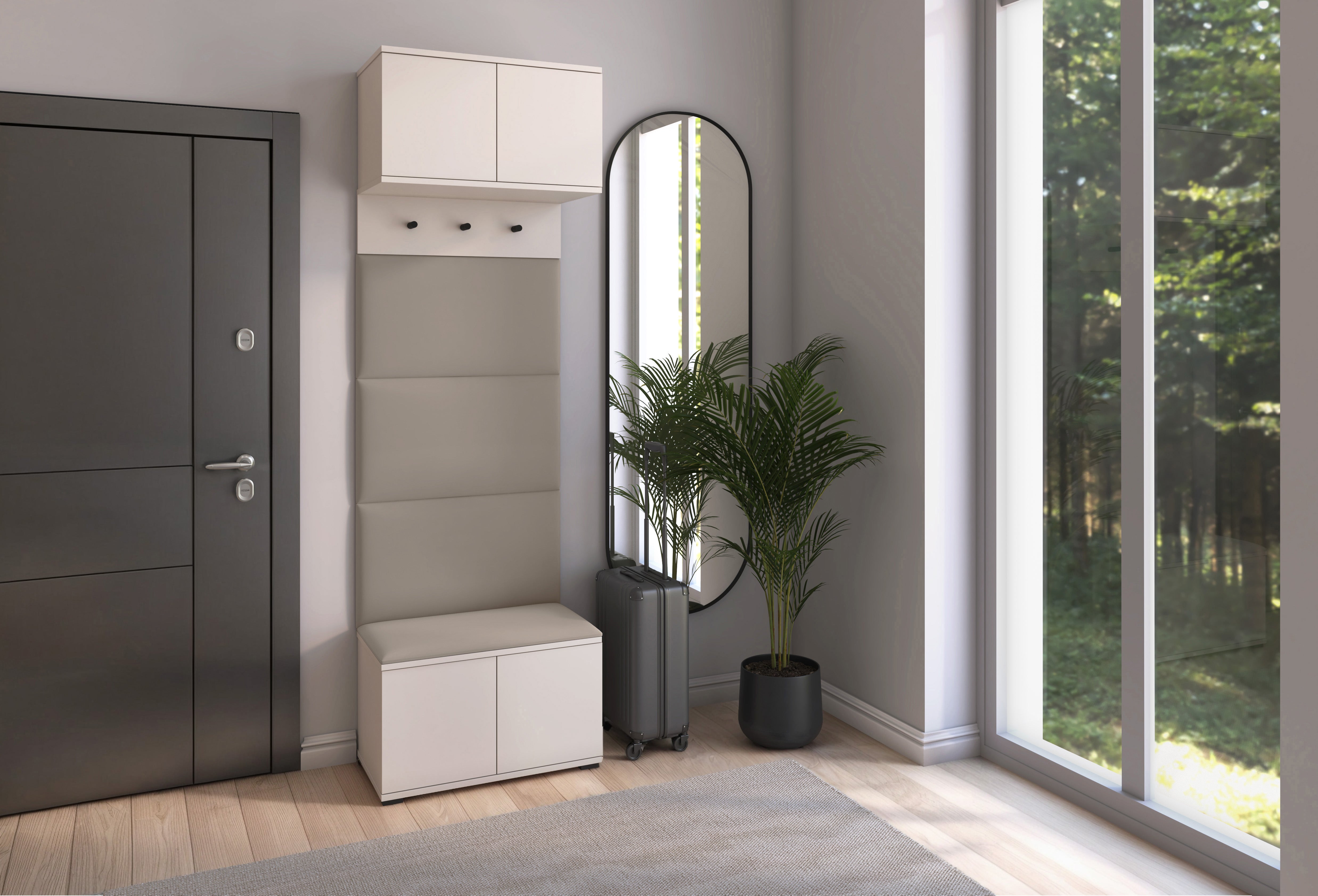 PK Bianco 5 Hallway Wardrobe Set – Rabbit