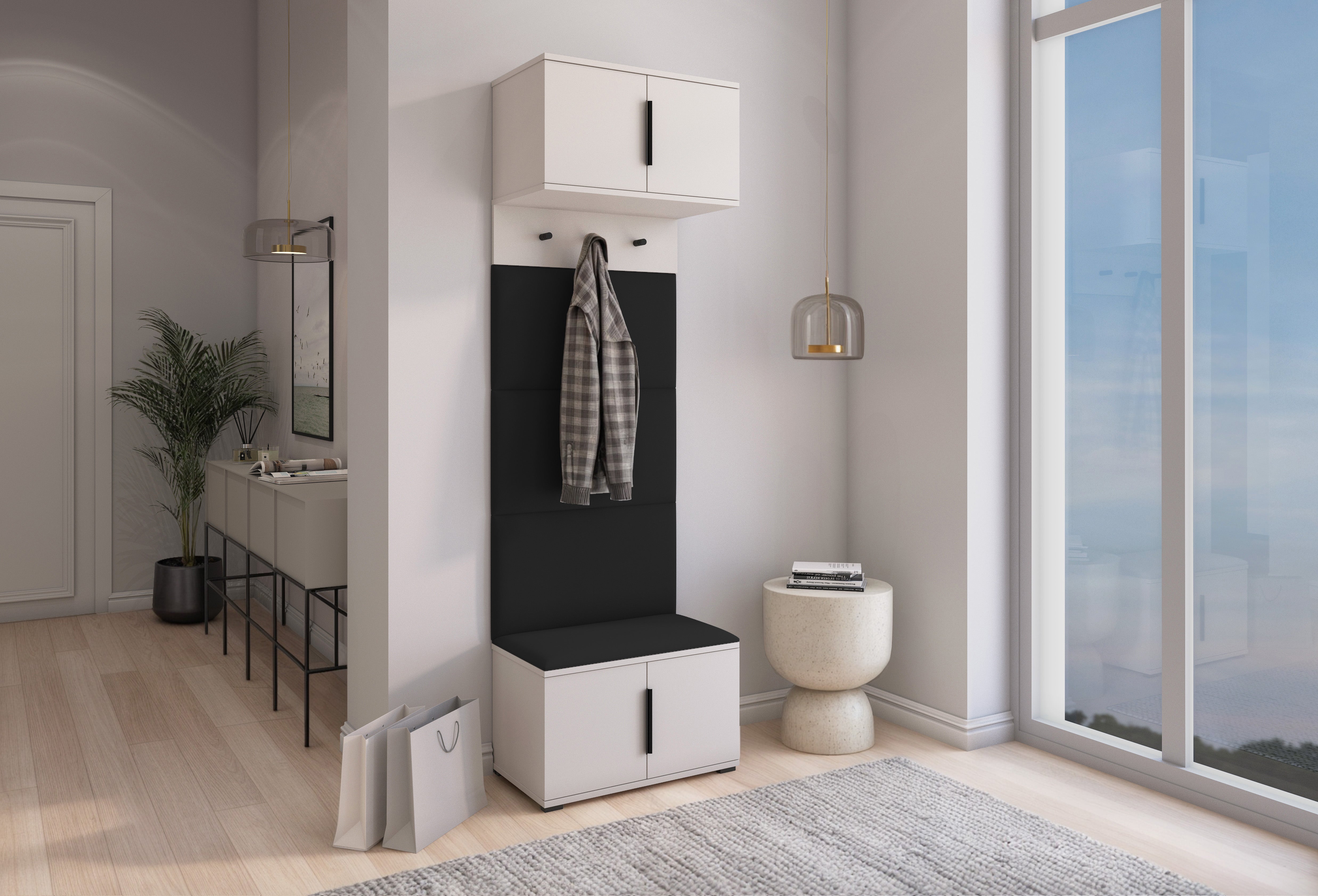 PK Bianco 5 Hallway Wardrobe Set – Black