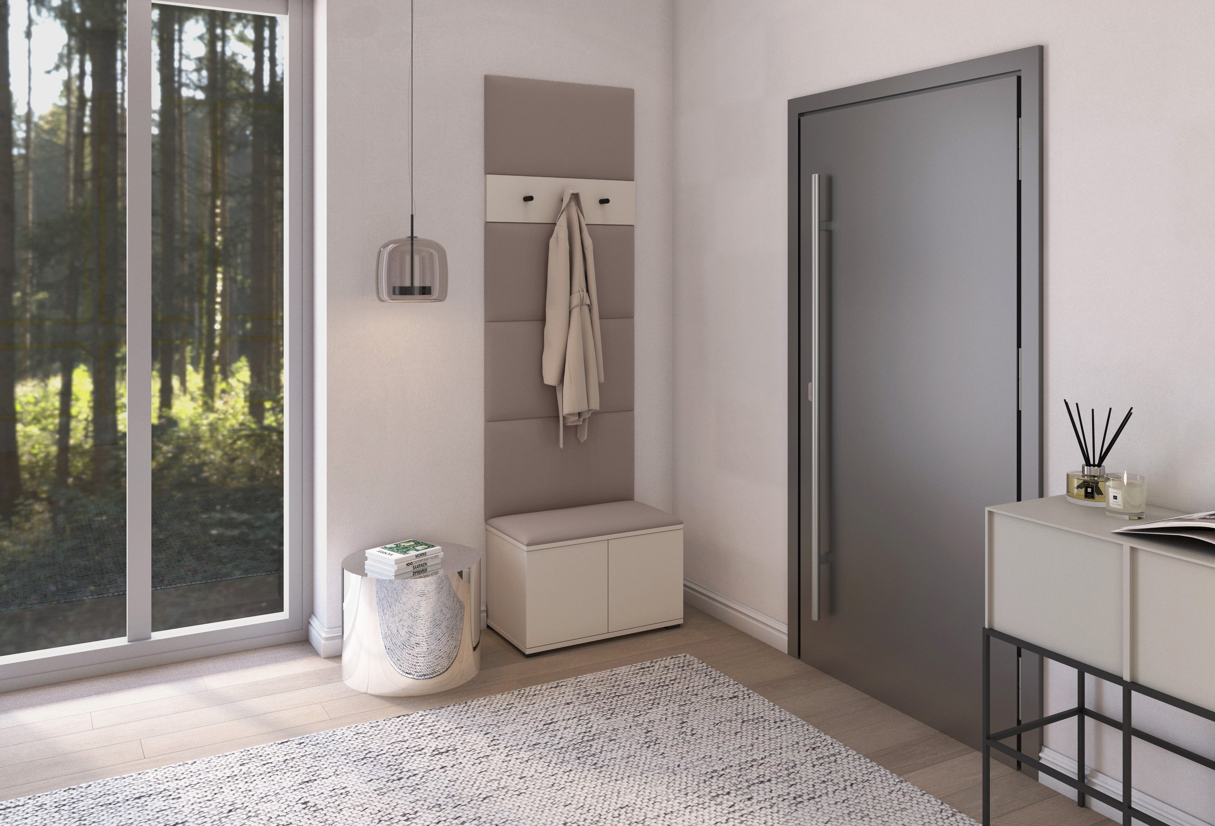 PK Bianco 6 Hallway Wardrobe Set - Mika
